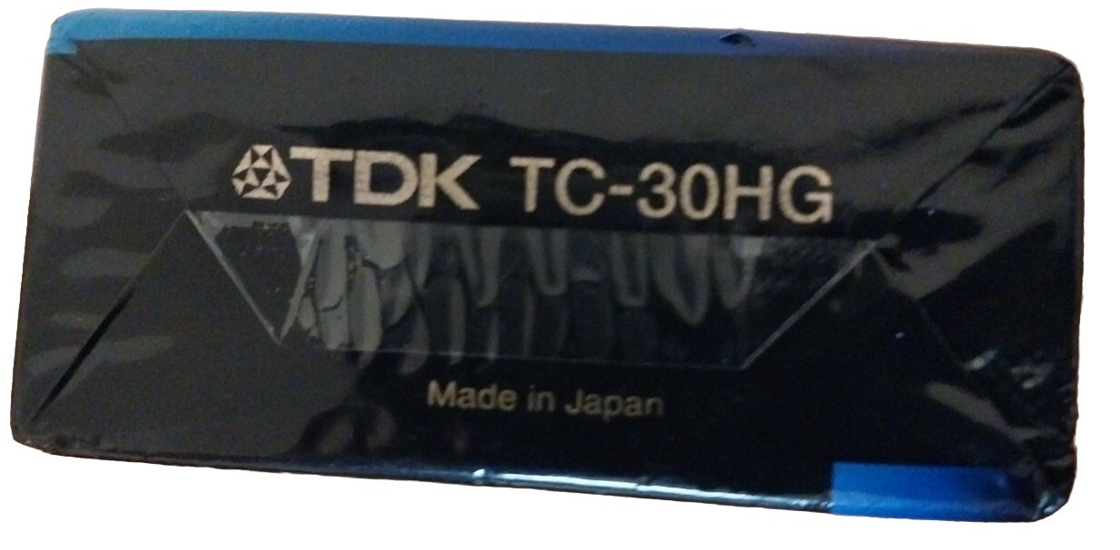 Cassette Tape VHS-C TDK 30HG Camcorder Videotape HG Ultimate Vintage Sealed RARE