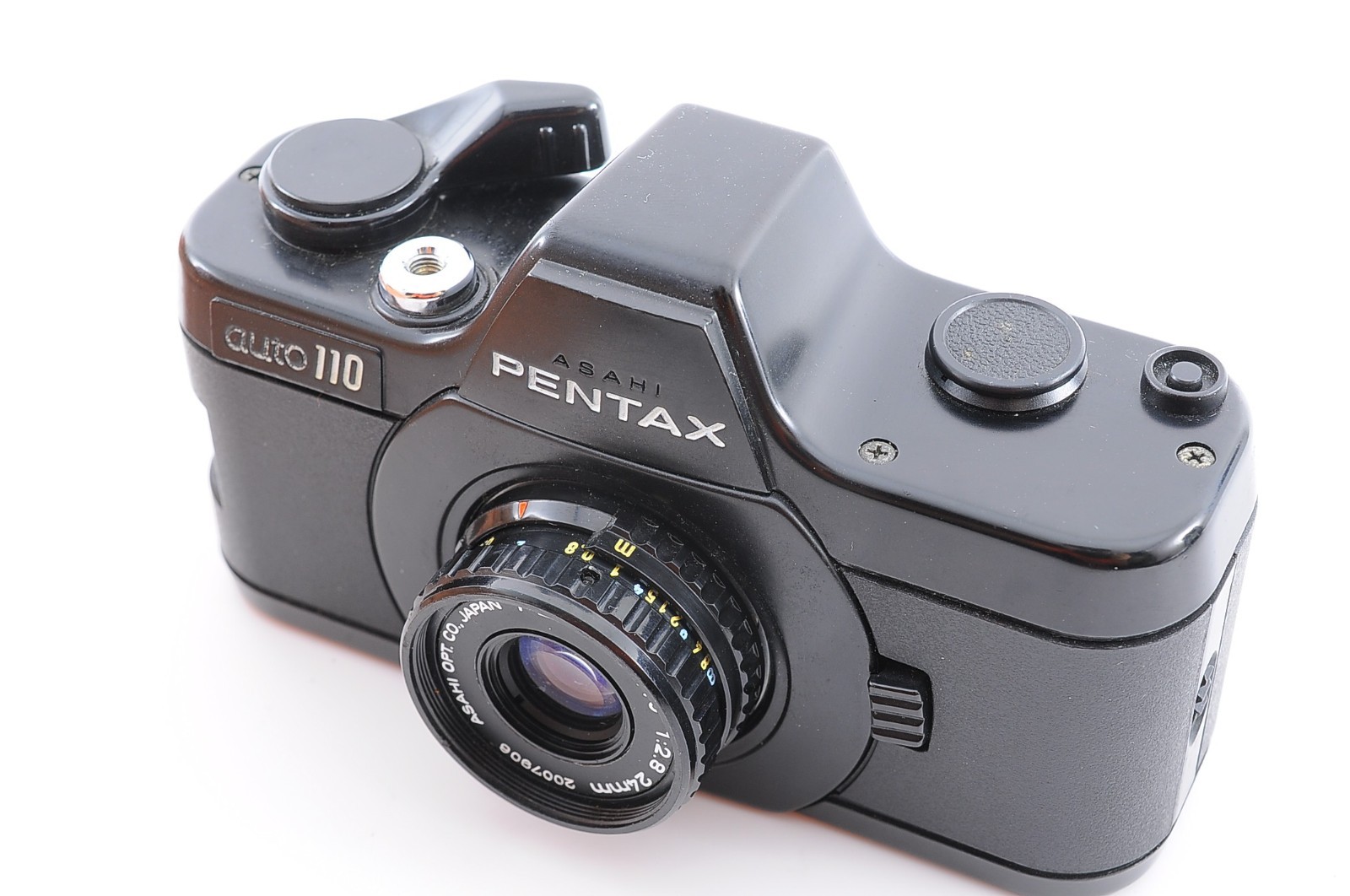 Pentax auto 110 SLR Film Camera w/ 24mm f/2.8 Lens [All Works Near MINT+]