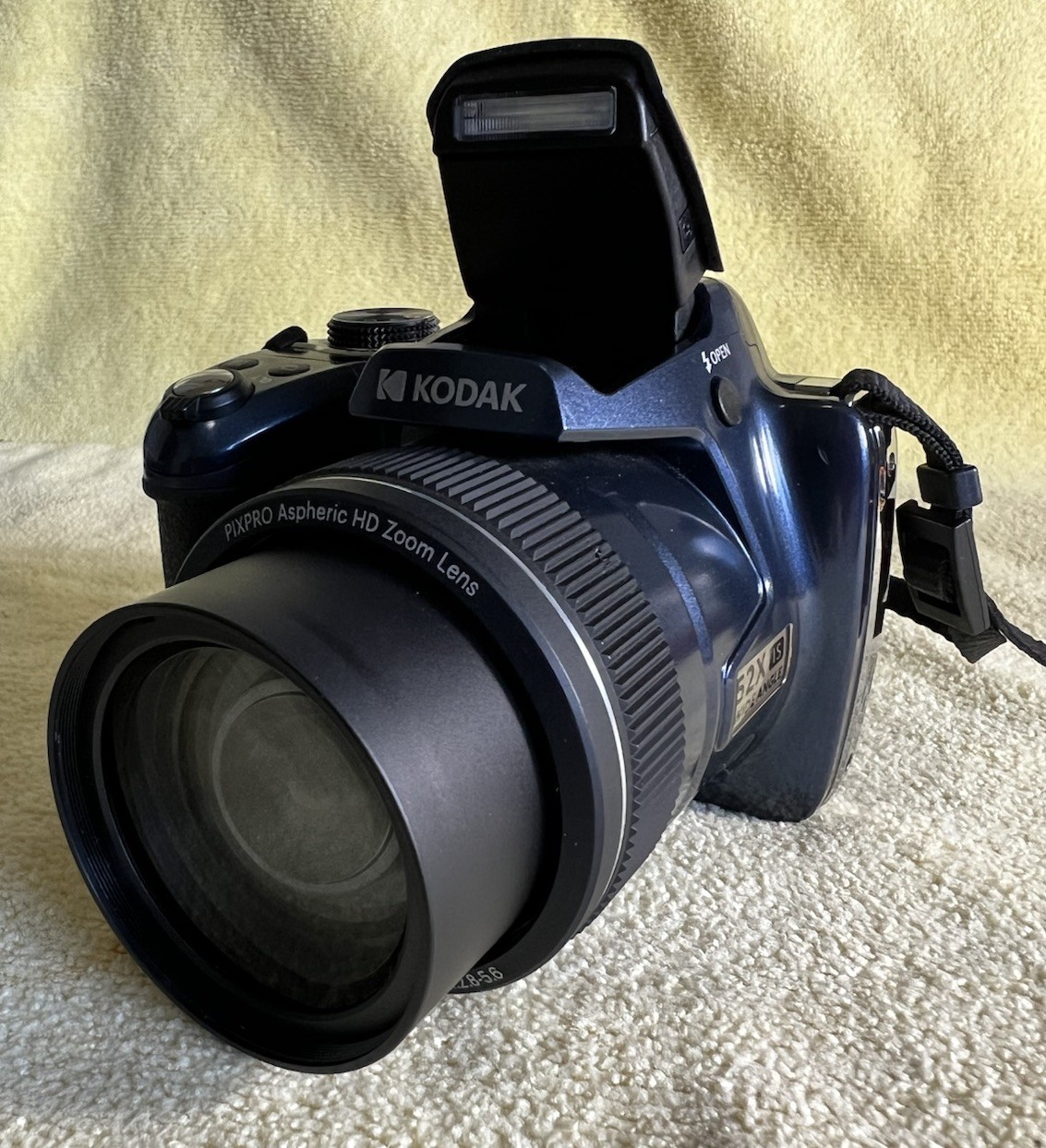 Kodak PIXPRO AZ528 16MP 52x Optical Zoom Digital Camera – Blue – Bundle- Wi-Fi
