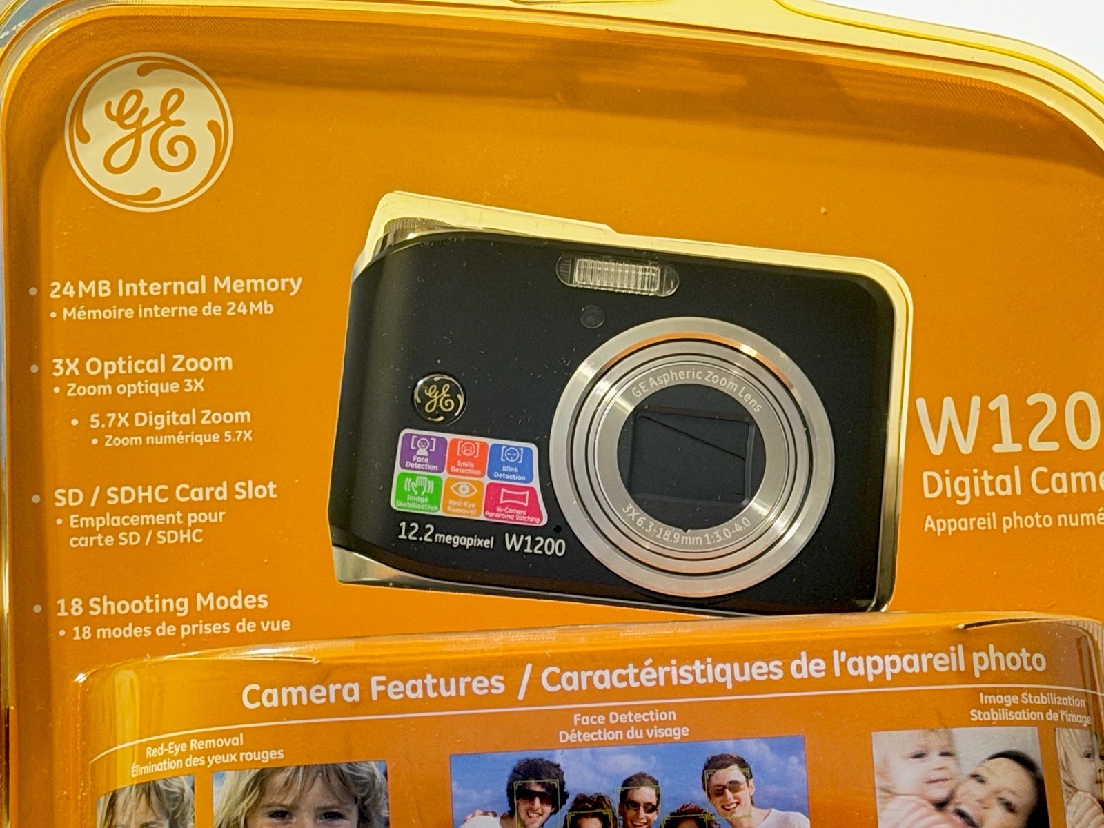 GE W1200 Digital Camera Sealed 12.2MP 3X Zoom NIB New Old Stock