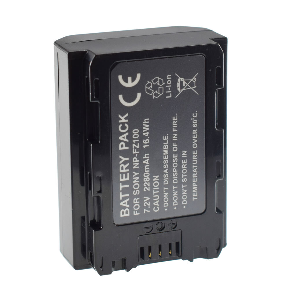 Li-ion 2280mAh NP-FZ100 Battery for Sony Alpha ZV-E1 Mirrorless Vlog Camera
