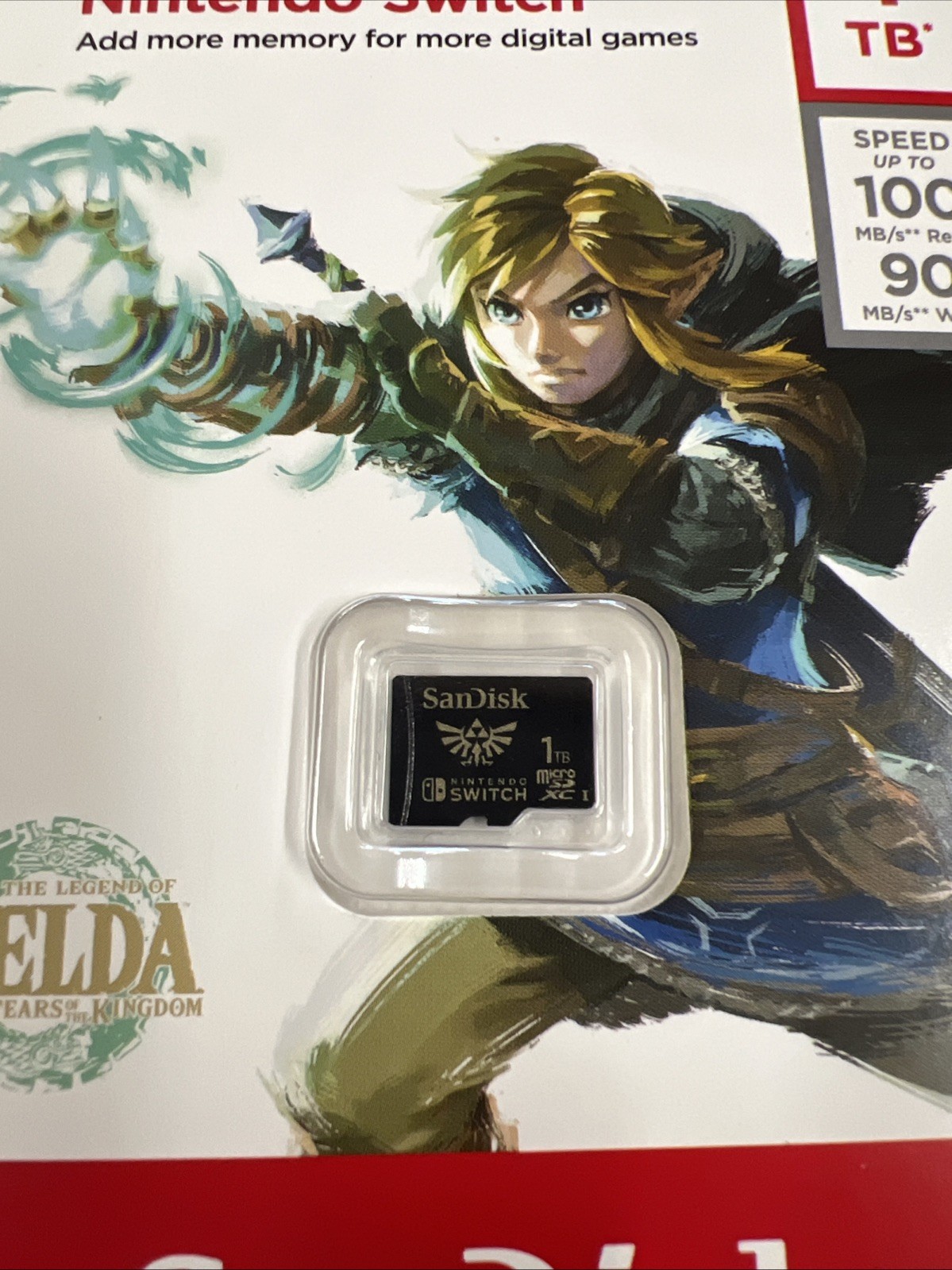 SanDisk 1TB microSDXC Memory Card for Nintendo Switch Zelda Edition – New Sealed