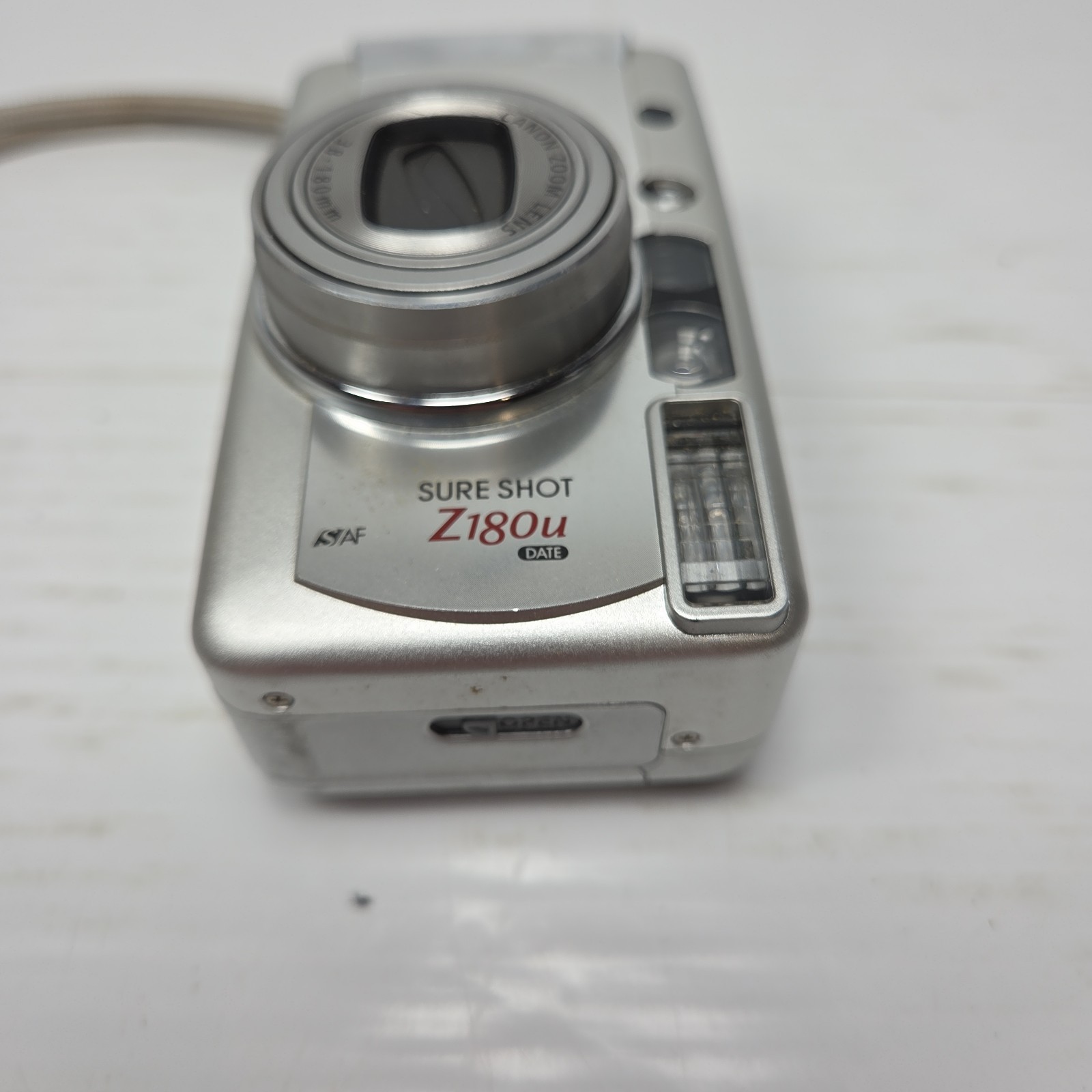 Canon Sure Shot Z180u Date 35mm Film Point and Shoot Camera Silver Tested