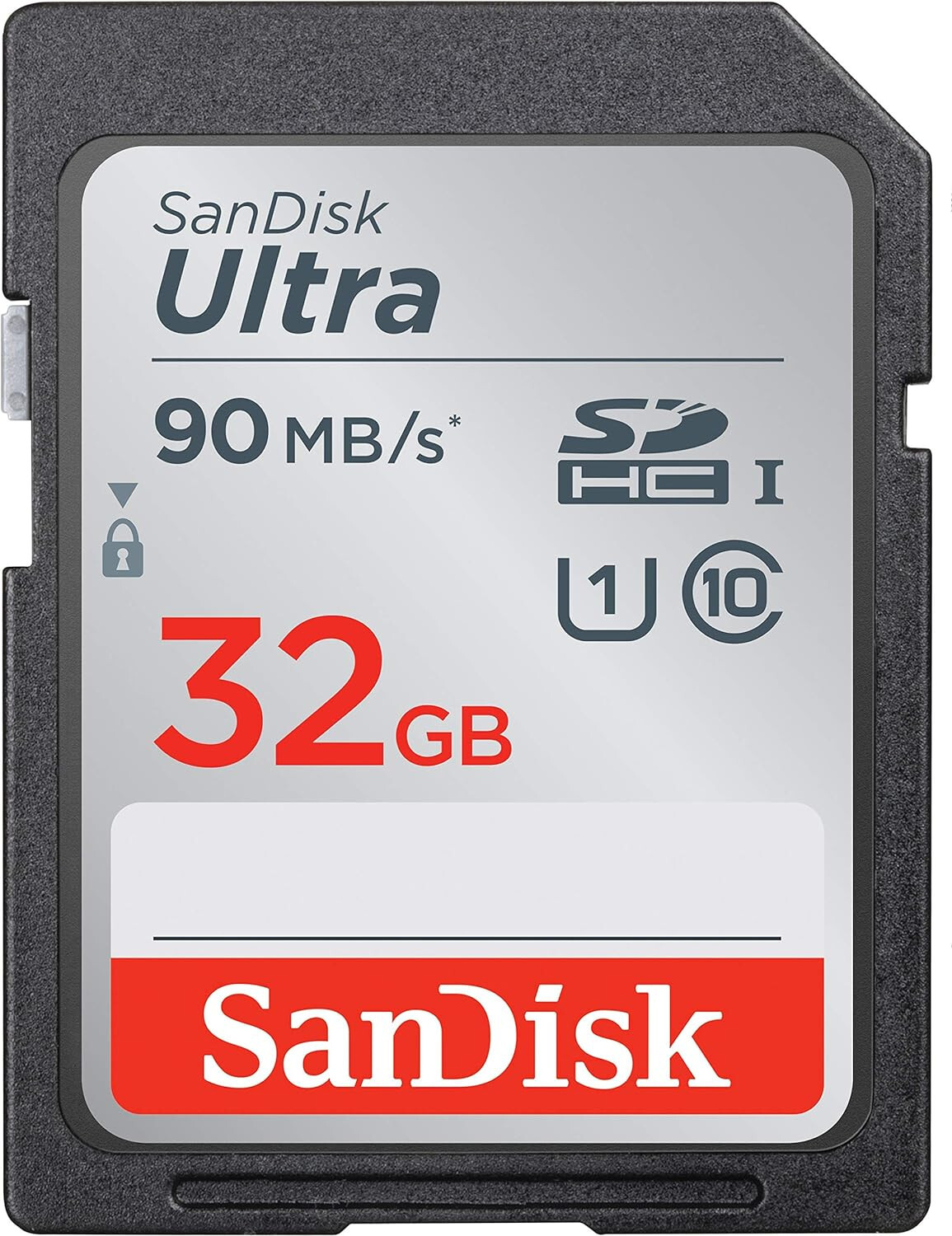SanDisk 32GB Ultra SDHC UHS-I Memory Card 90MBs, C10, U1, Full HD SD Card Camera