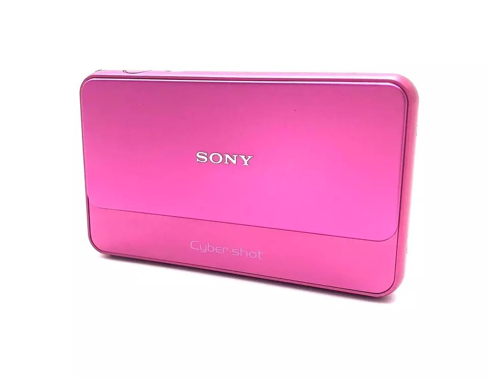 SONY Cyber Shot DSC-T99 CCD 14.1MP 4x Optical Zoom Digital Camera Pink & Battery