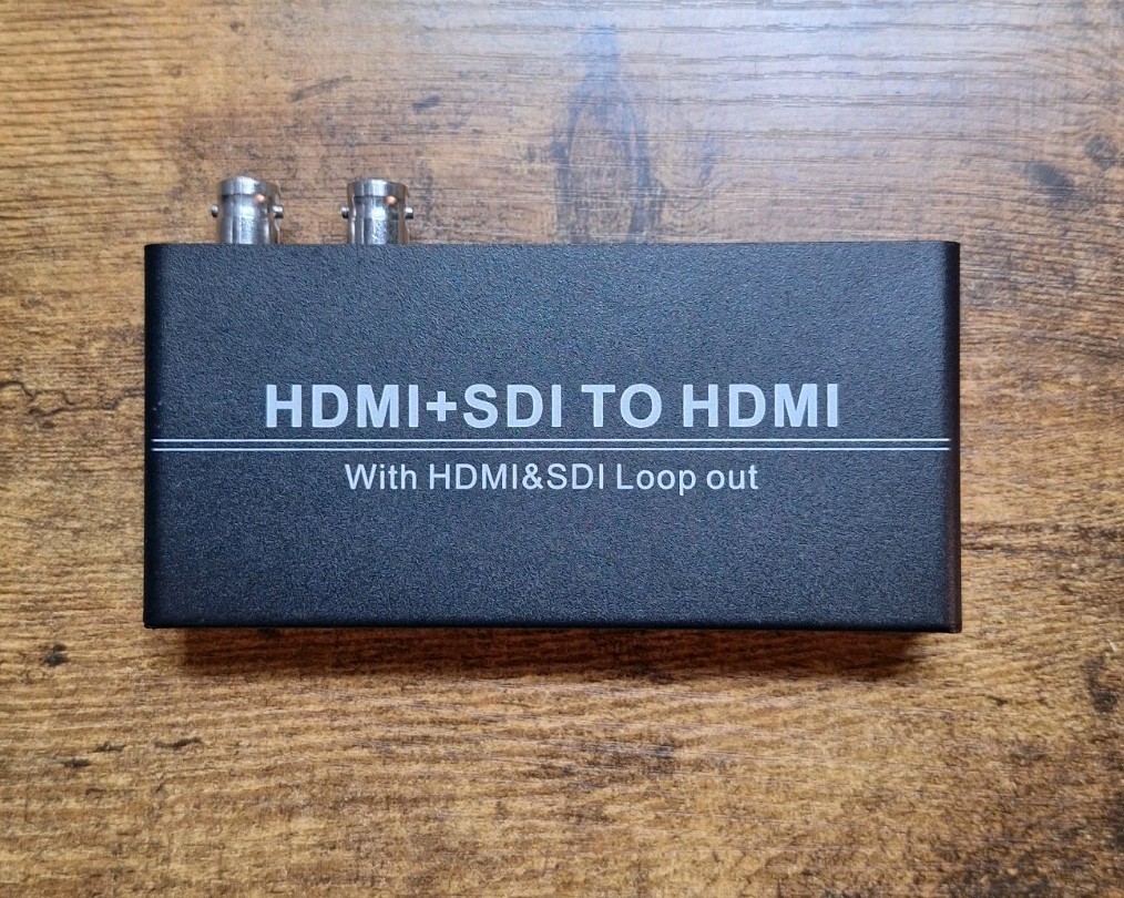 HDMI + SDI To HDMI With HDMI & SDI Loop Out (Missing Power Cable)
