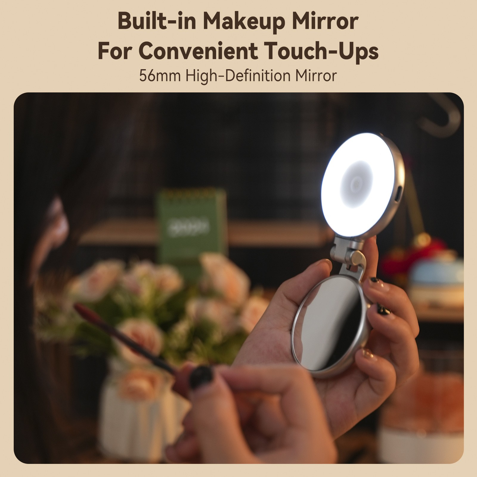 Mini Mobile Phone Magnetic Beauty Fill Light 3 Color Temperature Pocket Light A6