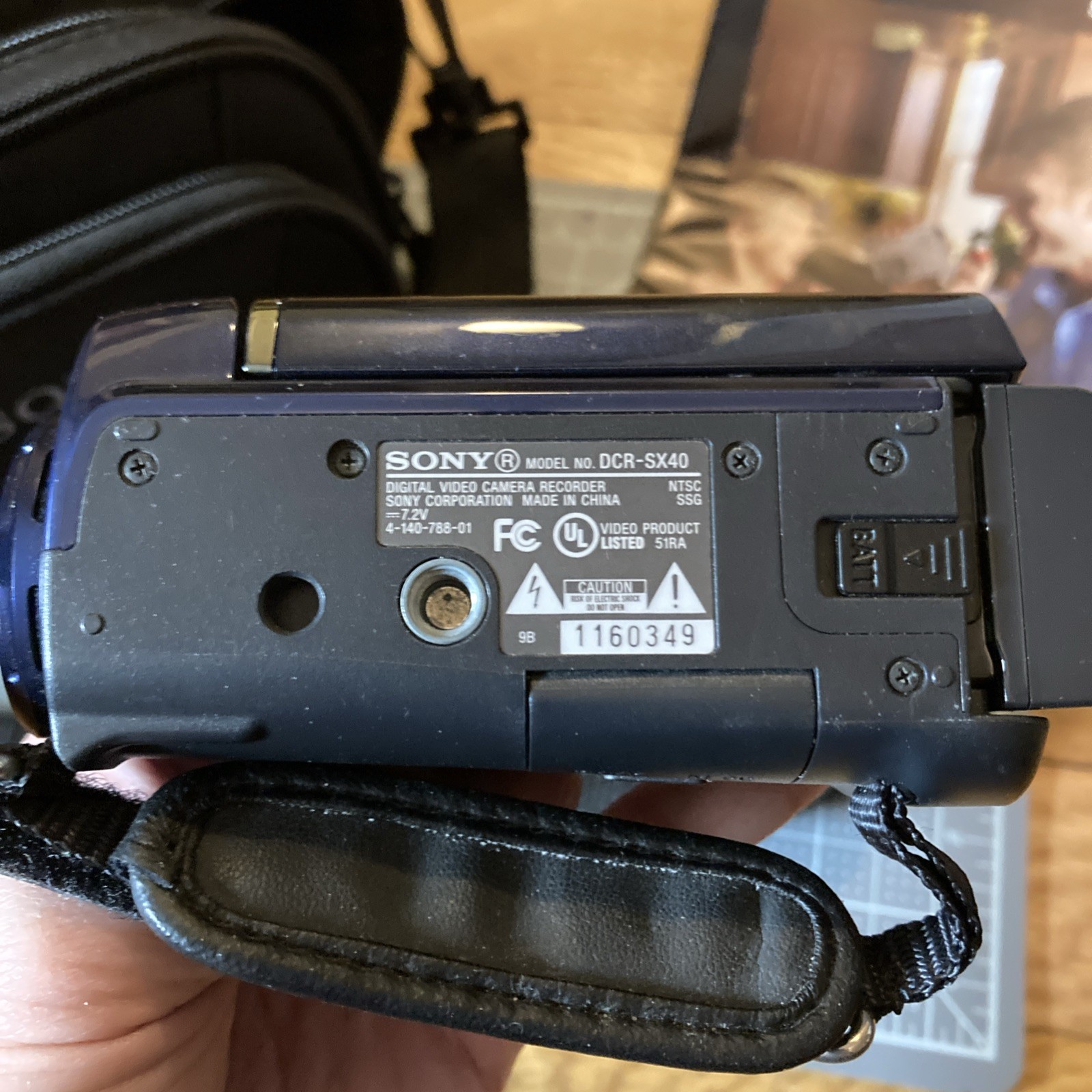 Sony DCR-SX40 Standard Definition Camcorder – Blue – Tested