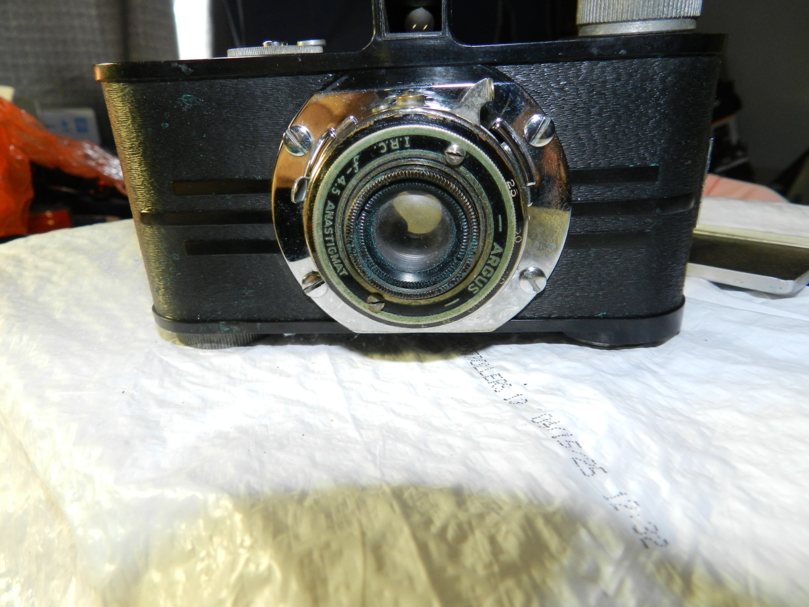 Vintage 1940 Argus A Camera IRC f4.5 Anastigmat lens works/serial #