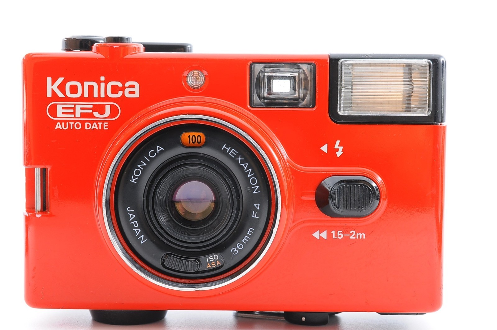 Konica EFJ Auto Date RED 35mm Point & Shoot Camera [Tested / Near Mint+] Japan