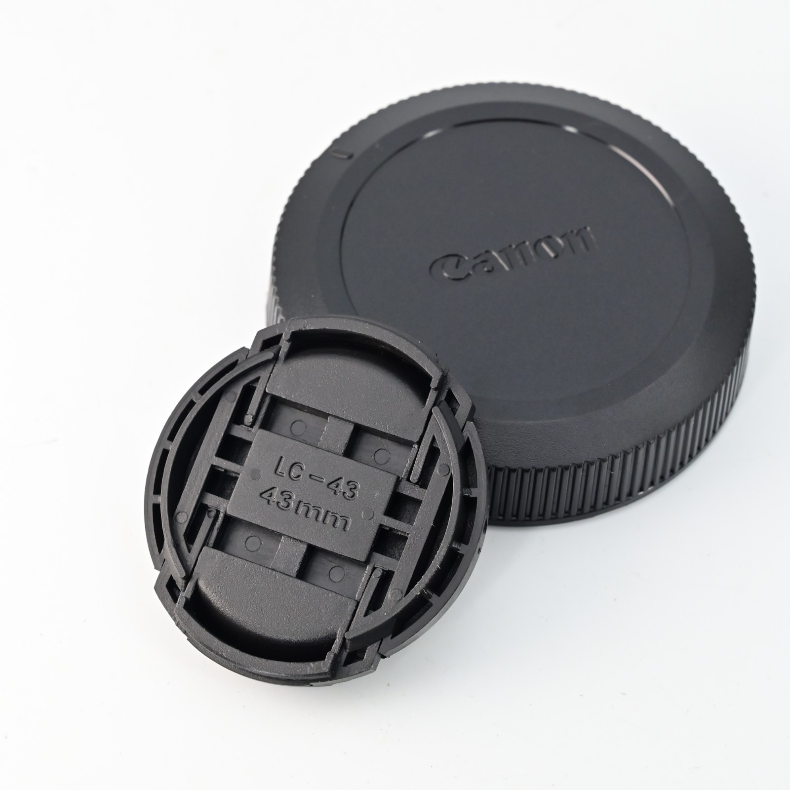 Canon RF 50mm f1.8 STM 43mm Front + Rear Lens Cap Set