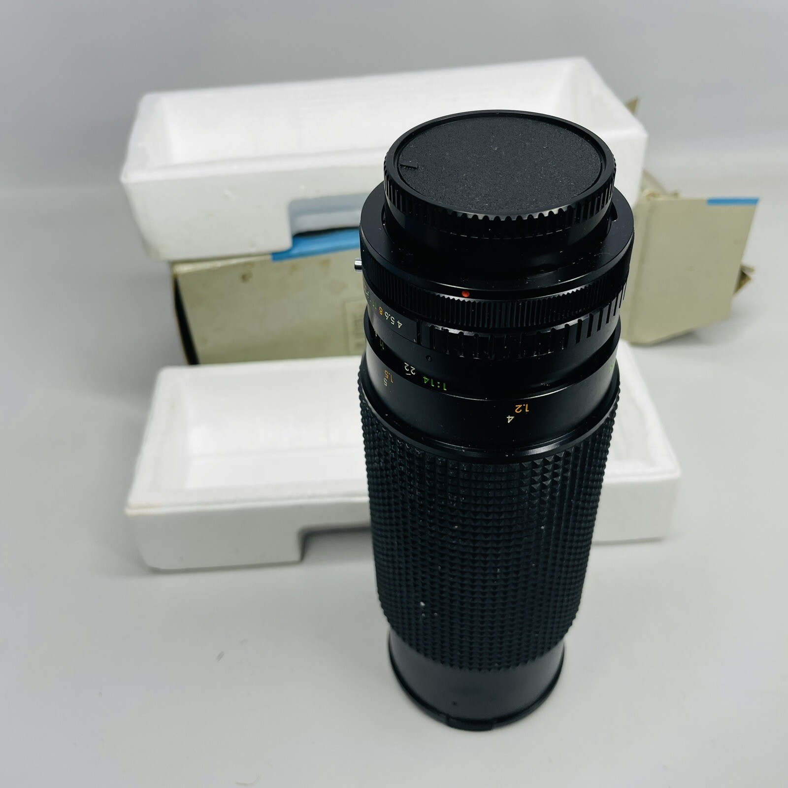 Sears Macro Zoom 60-300mm f/4.0-5.6 Lens with Caps/ Canon Mount in Box