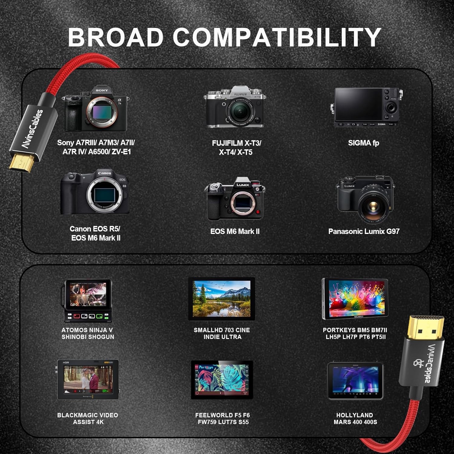 for Atomos Ninja V 4K 60P 8K 2.1 Micro HDMI to Full HDMI Braided Coiled Cable