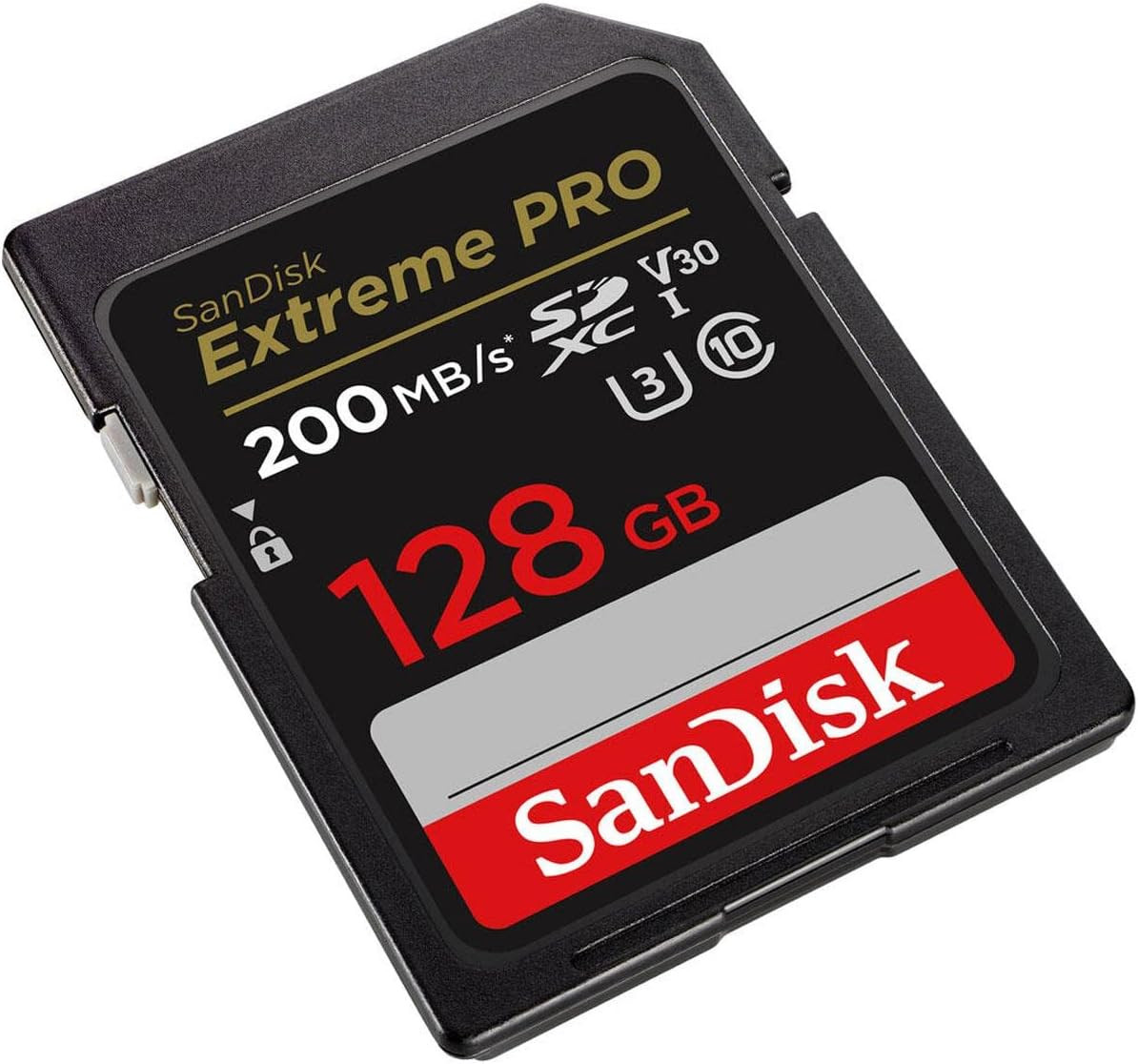 Pro 128GB SD Card UHS U3 200MB/s Read 140MB/s Write C10
