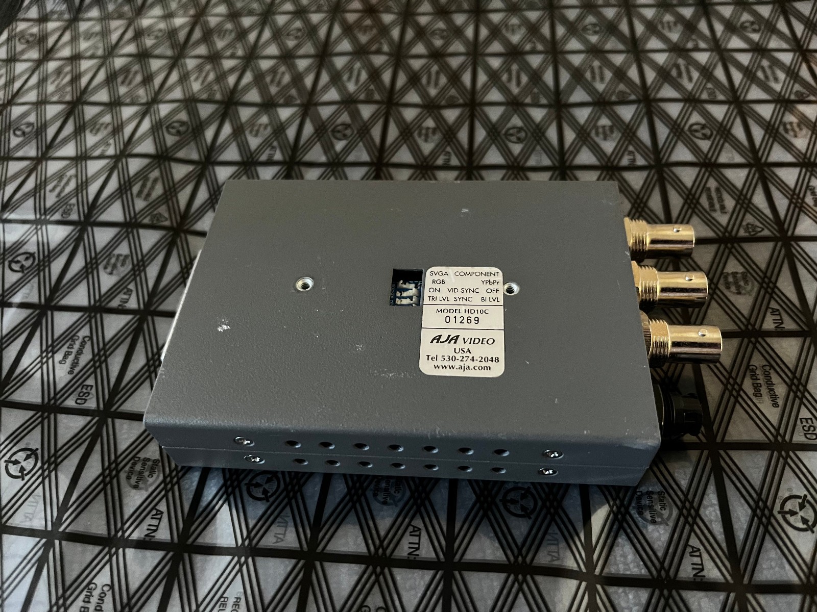 AJA HD10C Digital to Component Video Converter No PSU