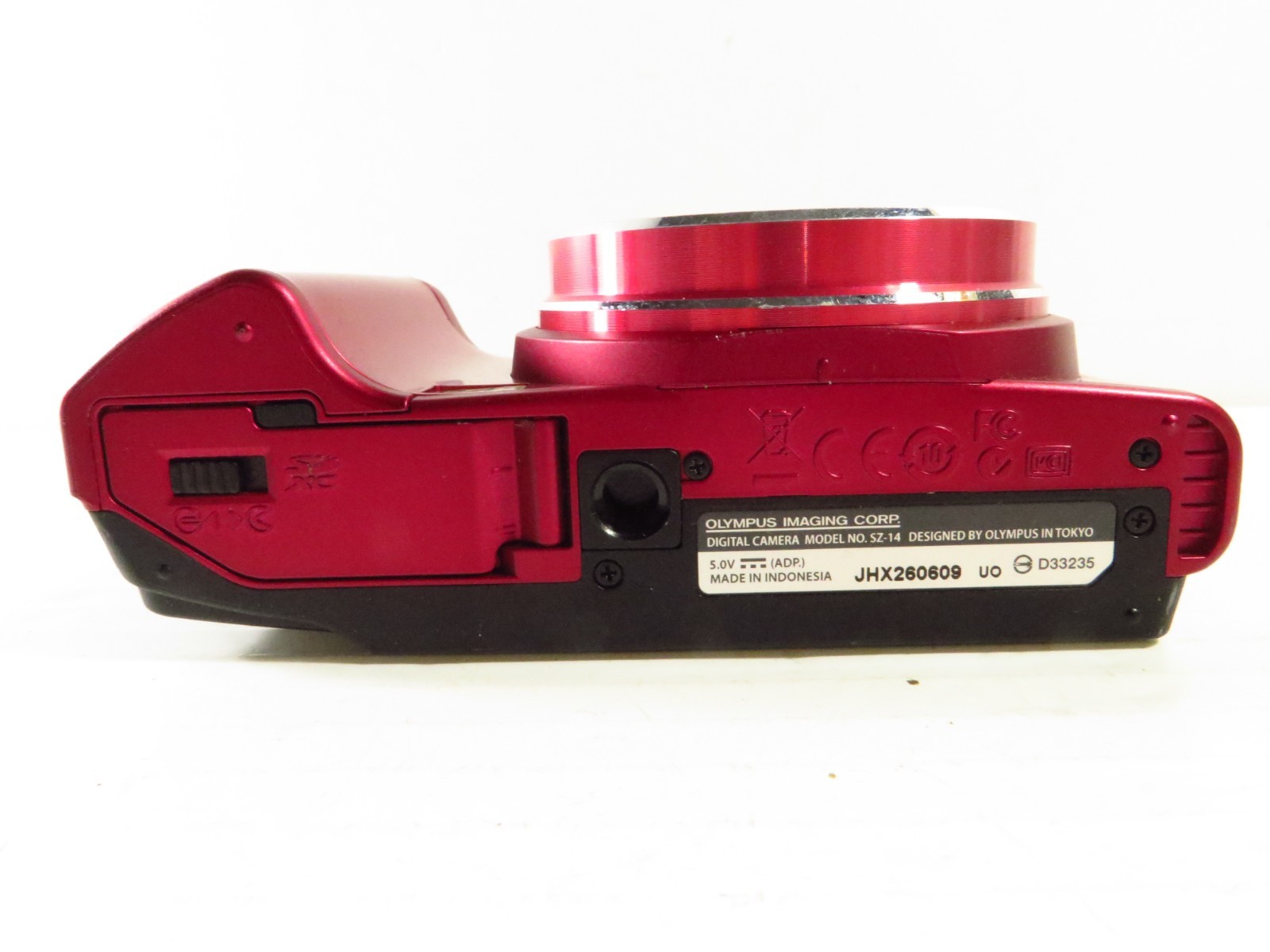 Olympus SZ-14 14MP Digital Camera 24x Zoom Red w/ Battery & 4GB SD Card