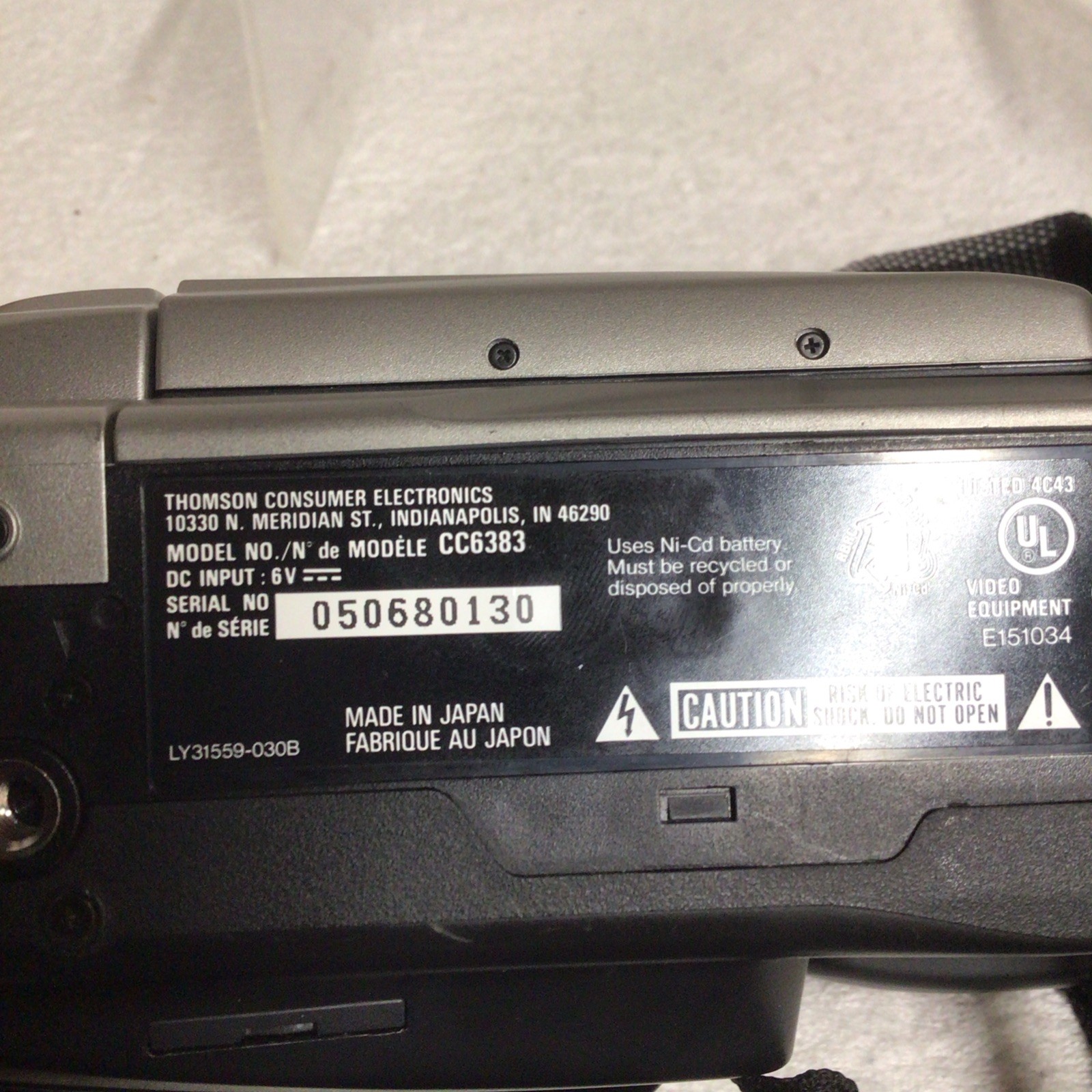 RCA CC6363 Auto Shot Camcorder Handycam w/ Battery Steady Pix 300x Zoom