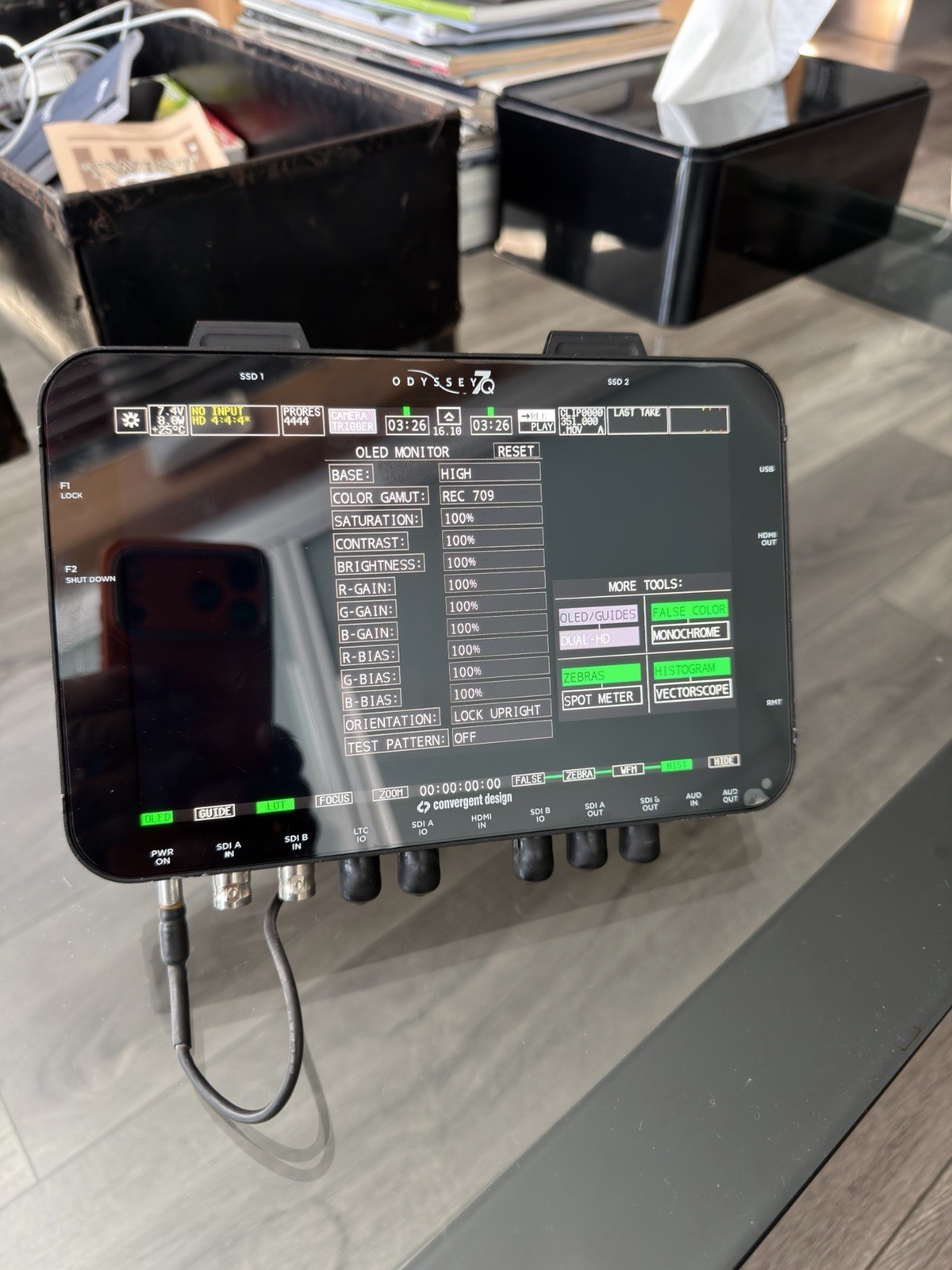 Convergent Design Odyssey7Q 4K Video Recorder Monitor RAW LICENSE CD SSD 512GB 3