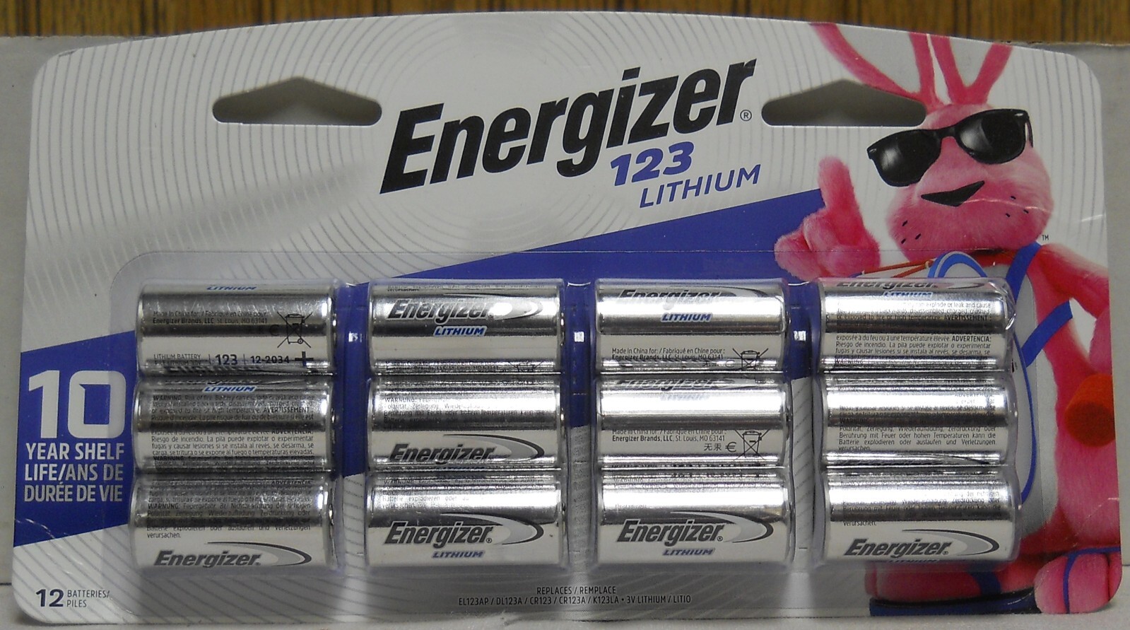 Energizer 123 Lithium Batteries Pack Of 12 Expires 12/2035
