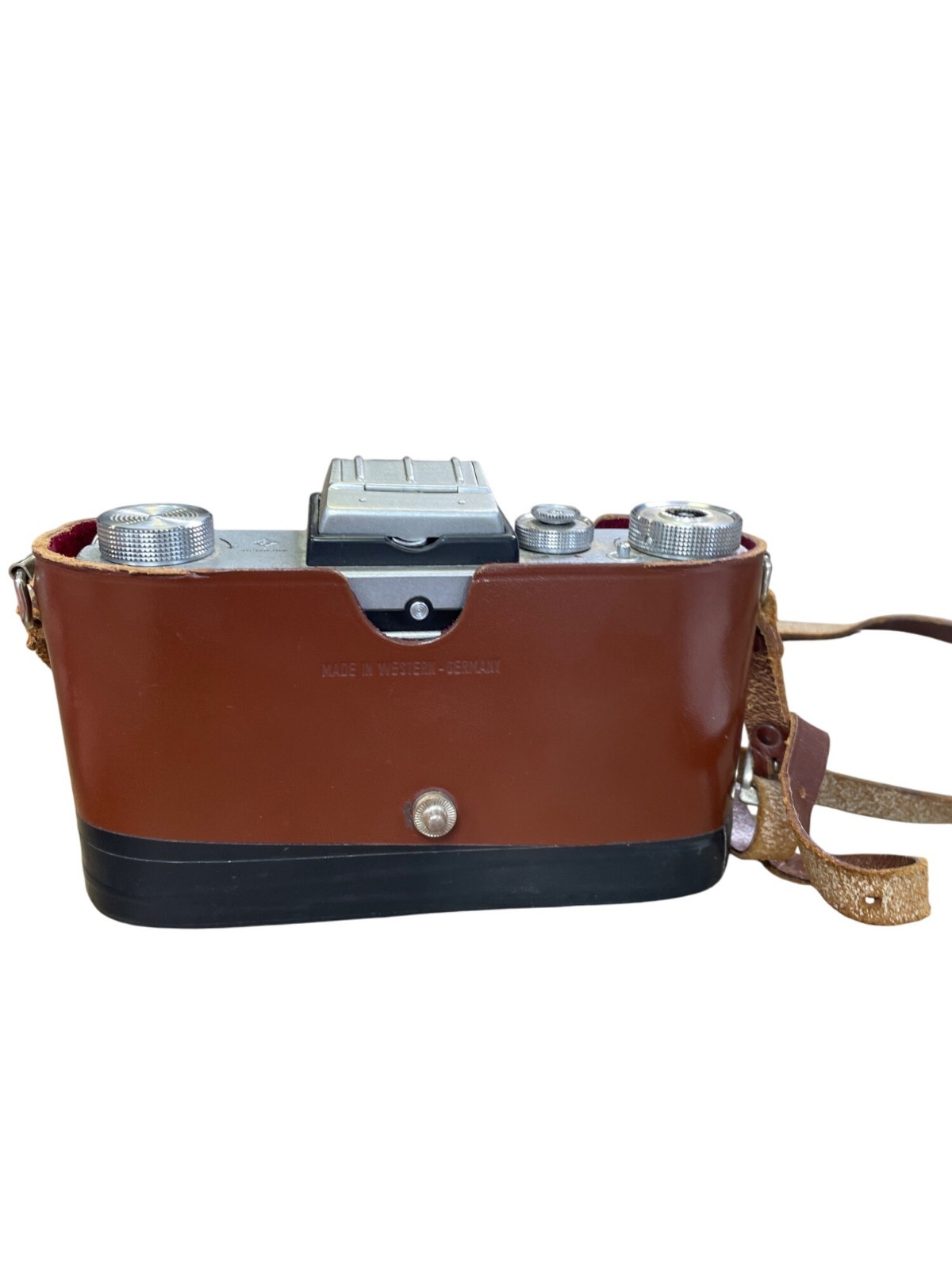 Praktica FX3 35mm Vintagec collectible Film Camera With Leather Case Strap SKU 8