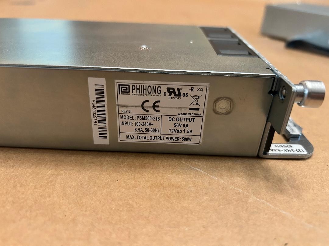 Phihong PSM500-216 100-240V Power Supply For Crestron DM-PSU-3X8-RPS