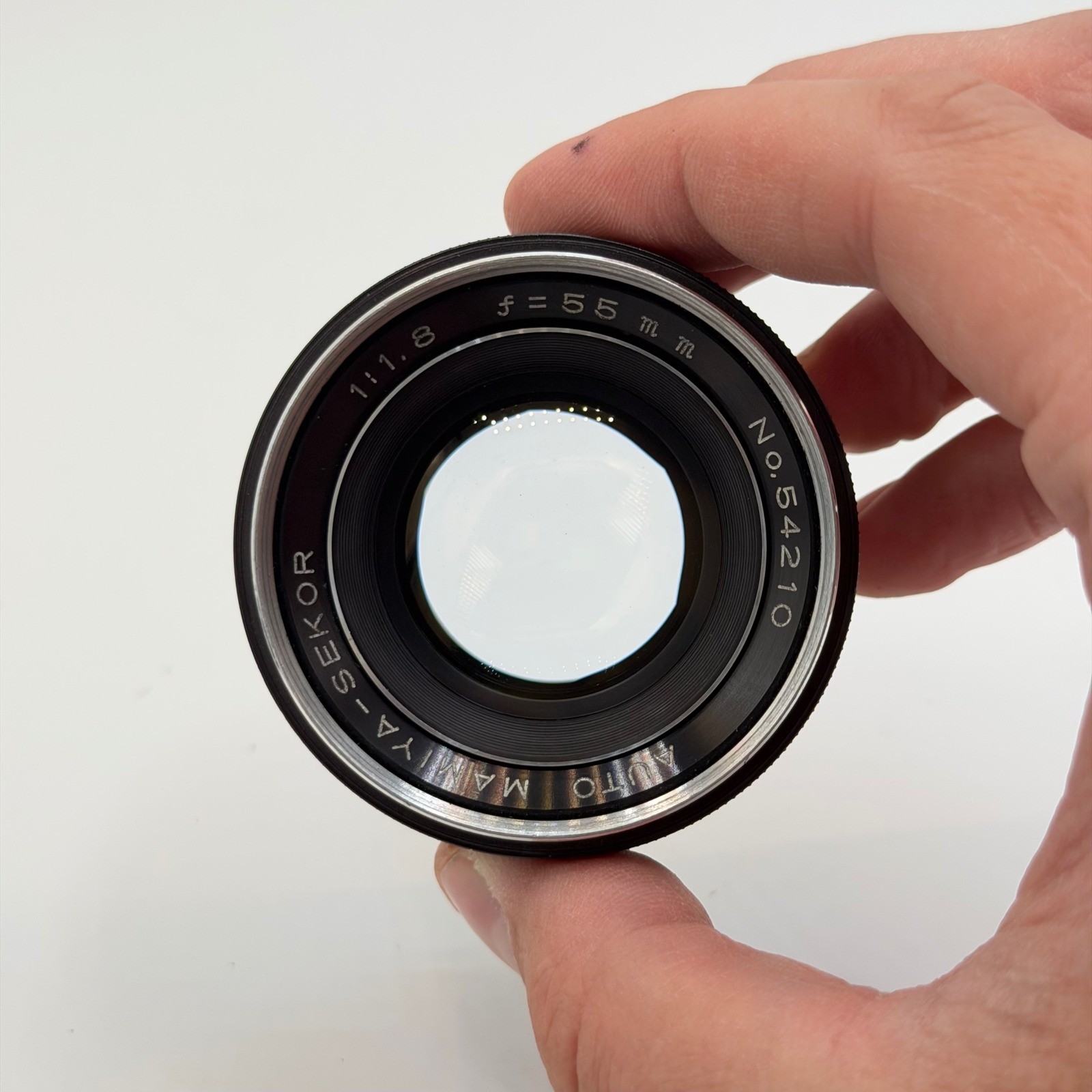 Mamiya-Sekor 55mm f1.8 Auto Lens M42 Screw Mount Vintage Prime Japan No. 54210
