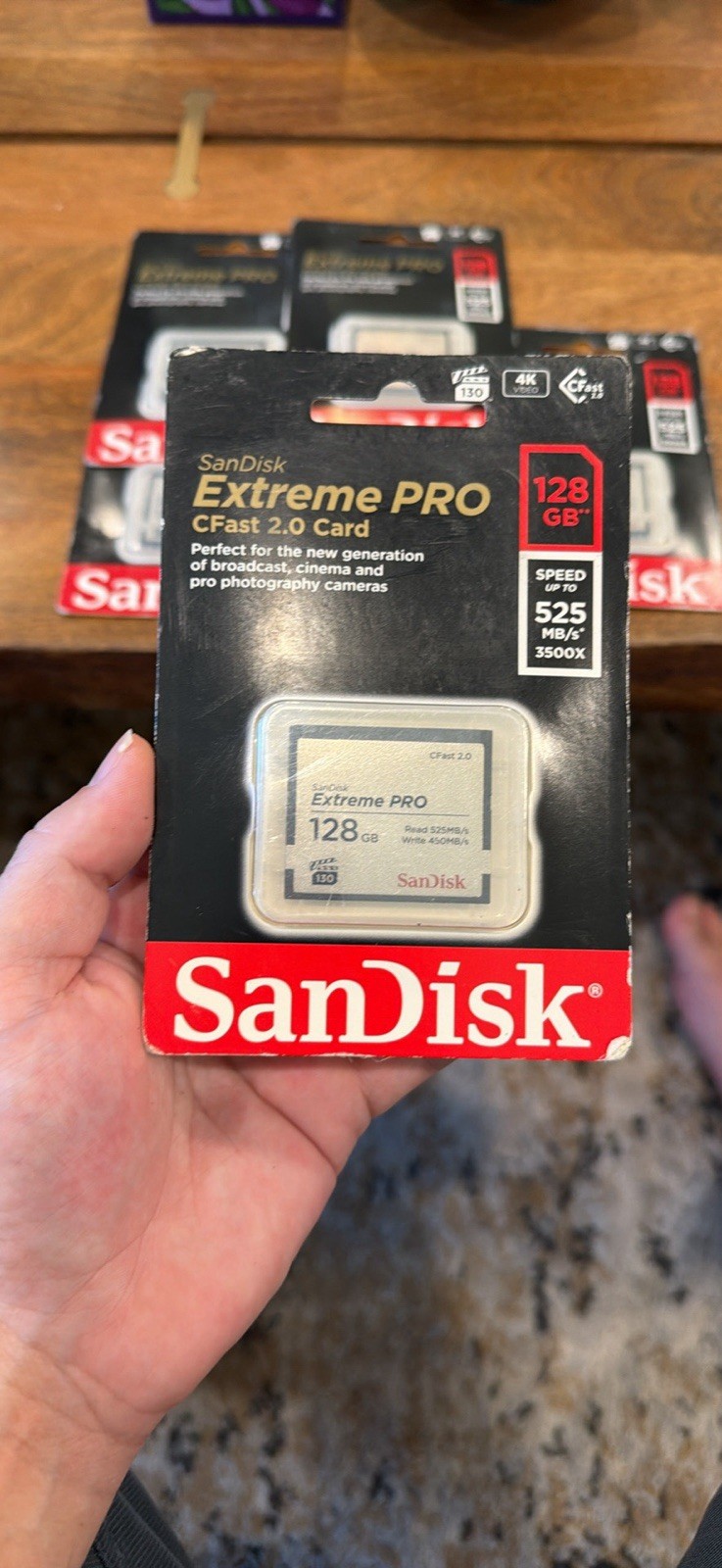 SanDeisk Etreme PRo cFast 2.0 128 gb