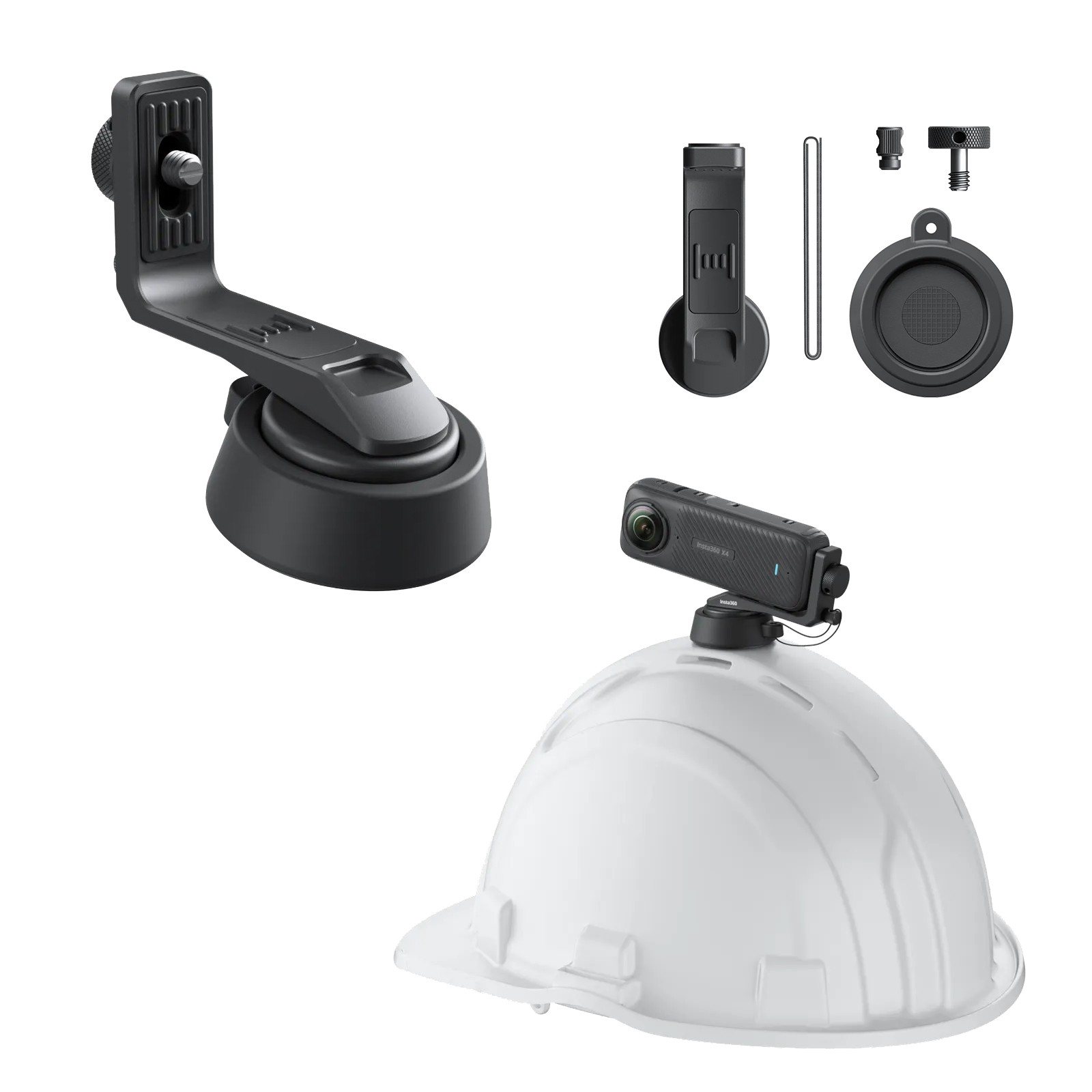 Safety Helmet Hard Hat Magnetic Mount Bracket For Insta360 X4/X3/X2/ONE RS 1”