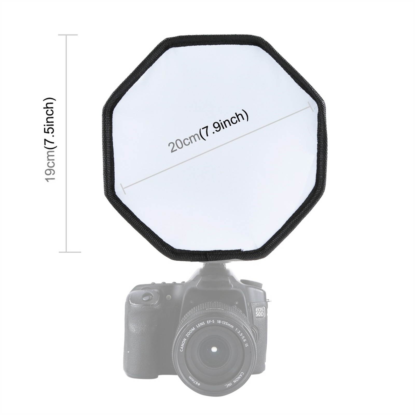 1Pack Foldable Soft Flash Light Diffuser Softbox Cover Photography Flash Part