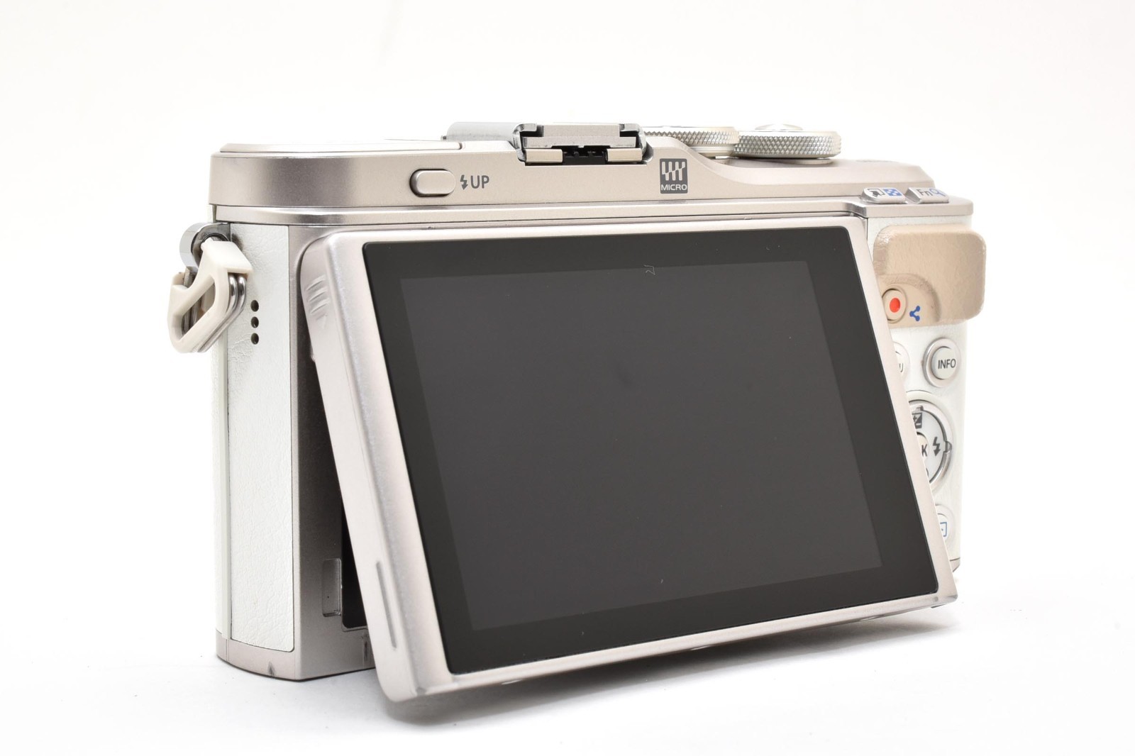 Exc+++ Olympus Pen E-PL9 16.1 MP Digital Camera Body White Tested Japan SC:32593