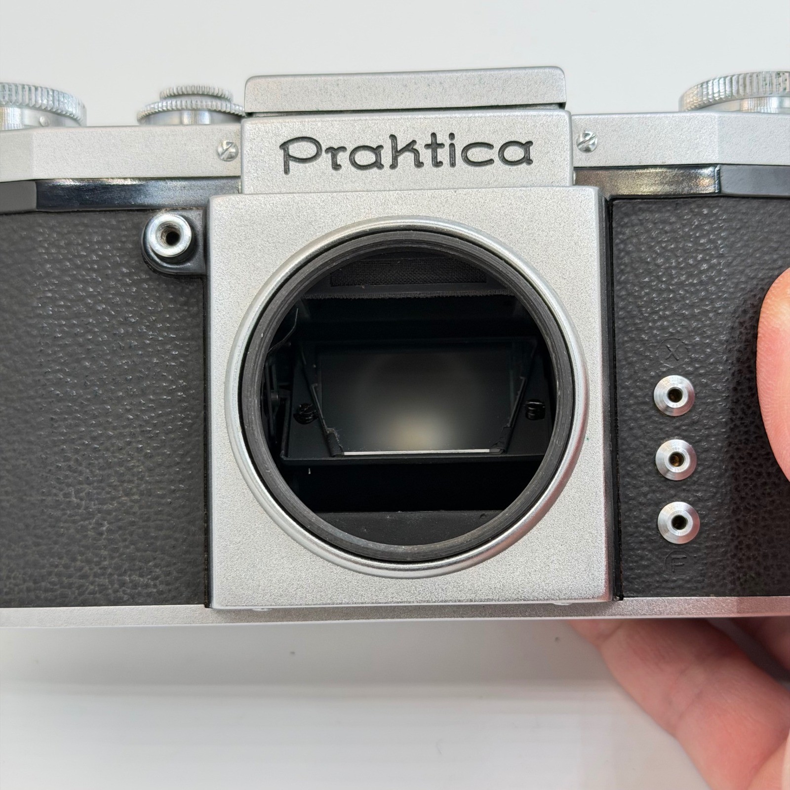 Praktica FX 35mm SLR Camera Meyer-Optik Gorlitz Primoplan 58mm f1.9 Lens Germany