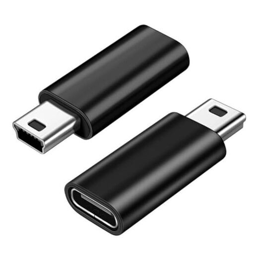 USB C to Mini USB Adapter 2 Pack, USB Type C Female to Mini USB 2.0 Type-B