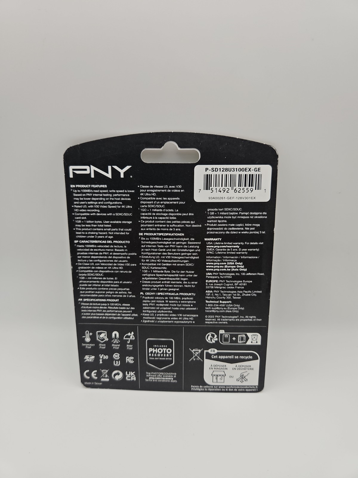 PNY Elite Performance 128GB Class 10 – SDXC Memory Card – P-SD128U3100EX-GE L