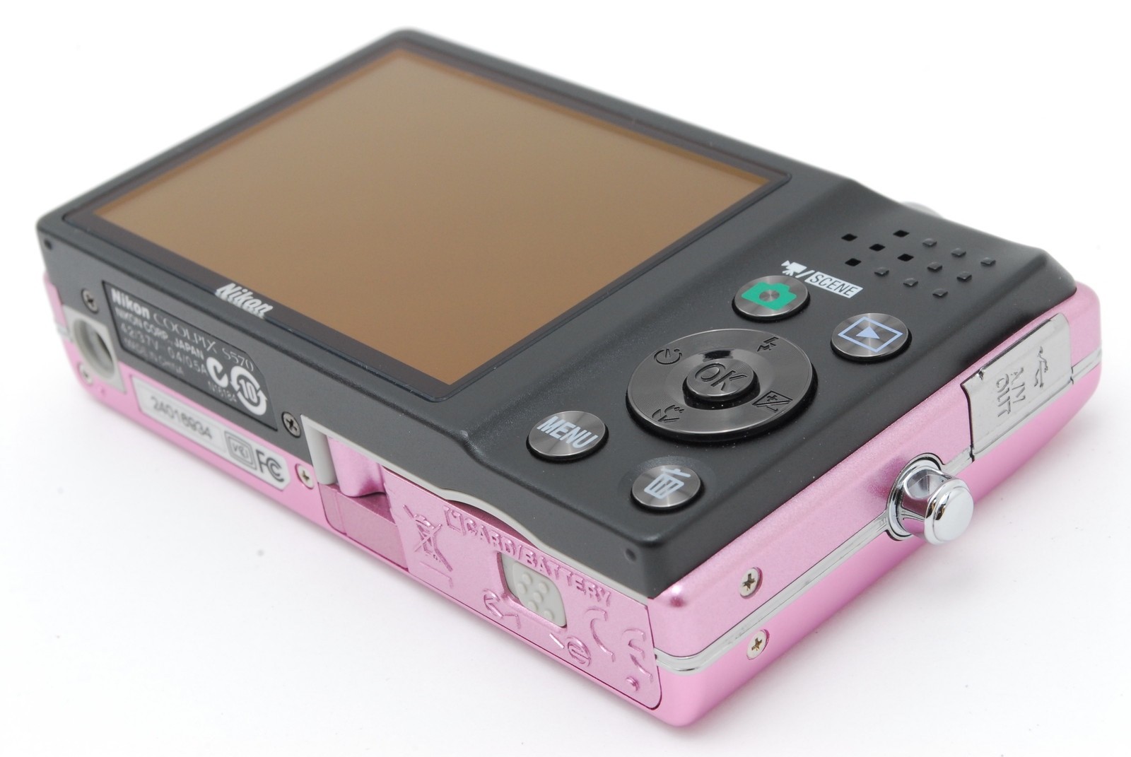 [NEAR MINT] Nikon COOLPIX S570 12.0MP Pink Compact Digital Camera From JAPAN