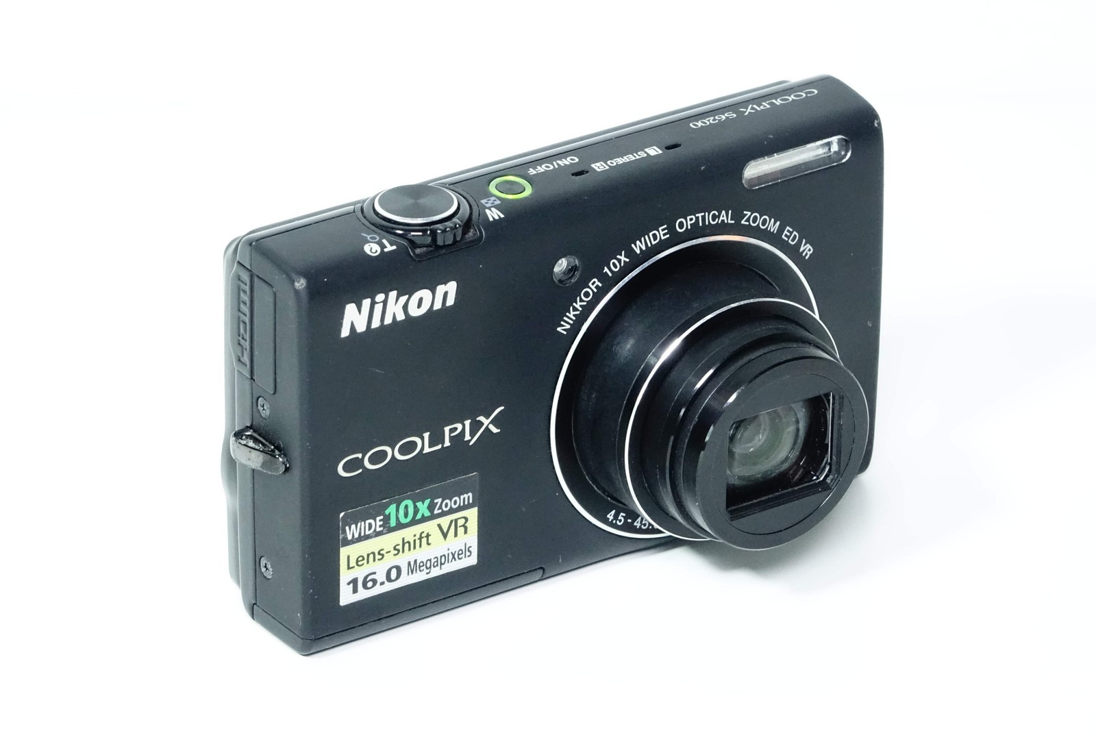 Nikon Coolpix S6200 Black Compact 16MP Zoom 10X – 12 MONTH WARRANTY
