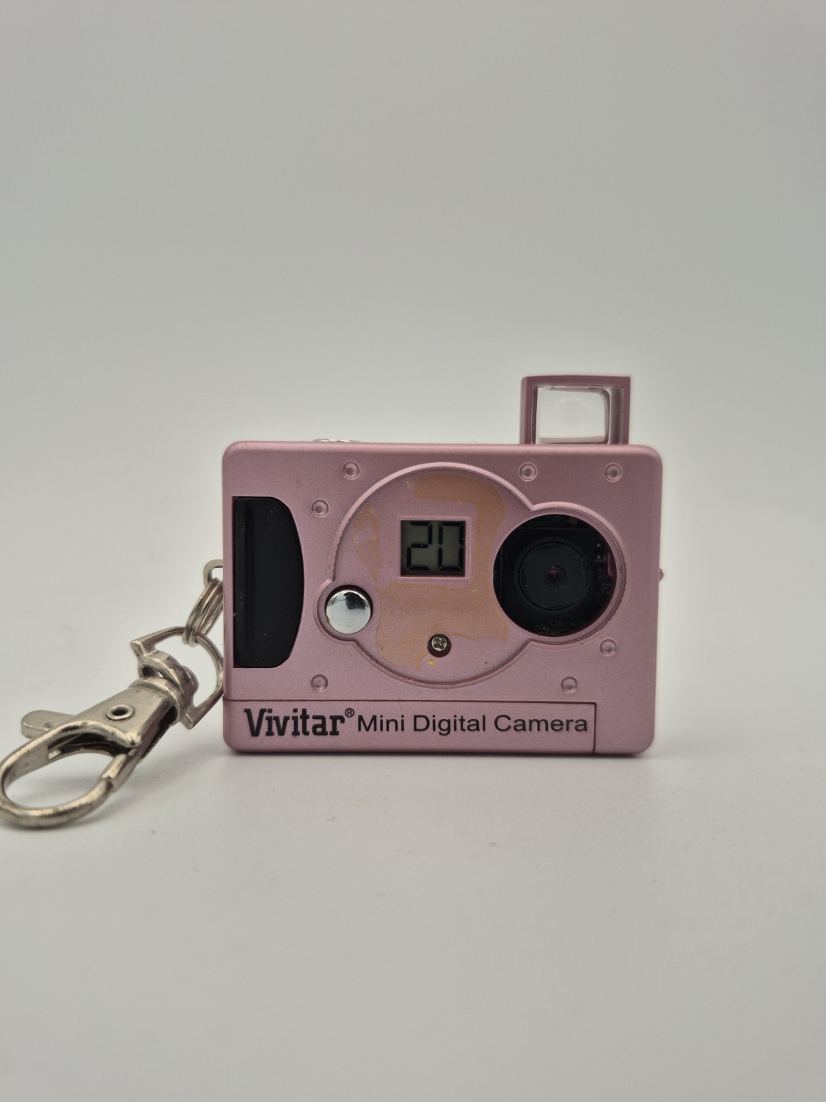 Pink Vivitar Mini Digital Camera Keychain