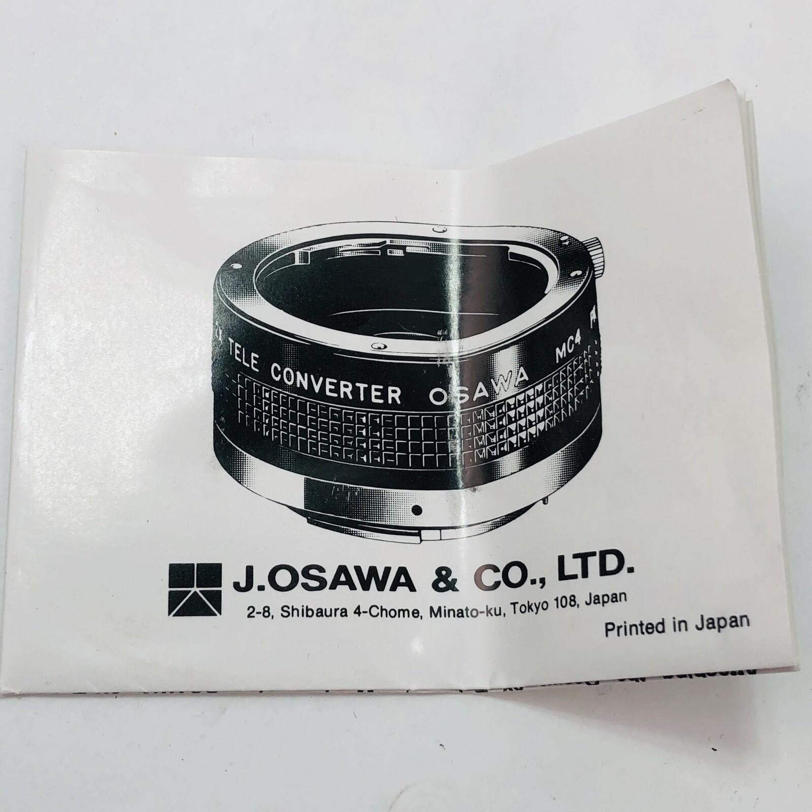 VTG Osawa MC4 2X Lens Tele Converter AI Camera in Box w/ Case NEW NOS