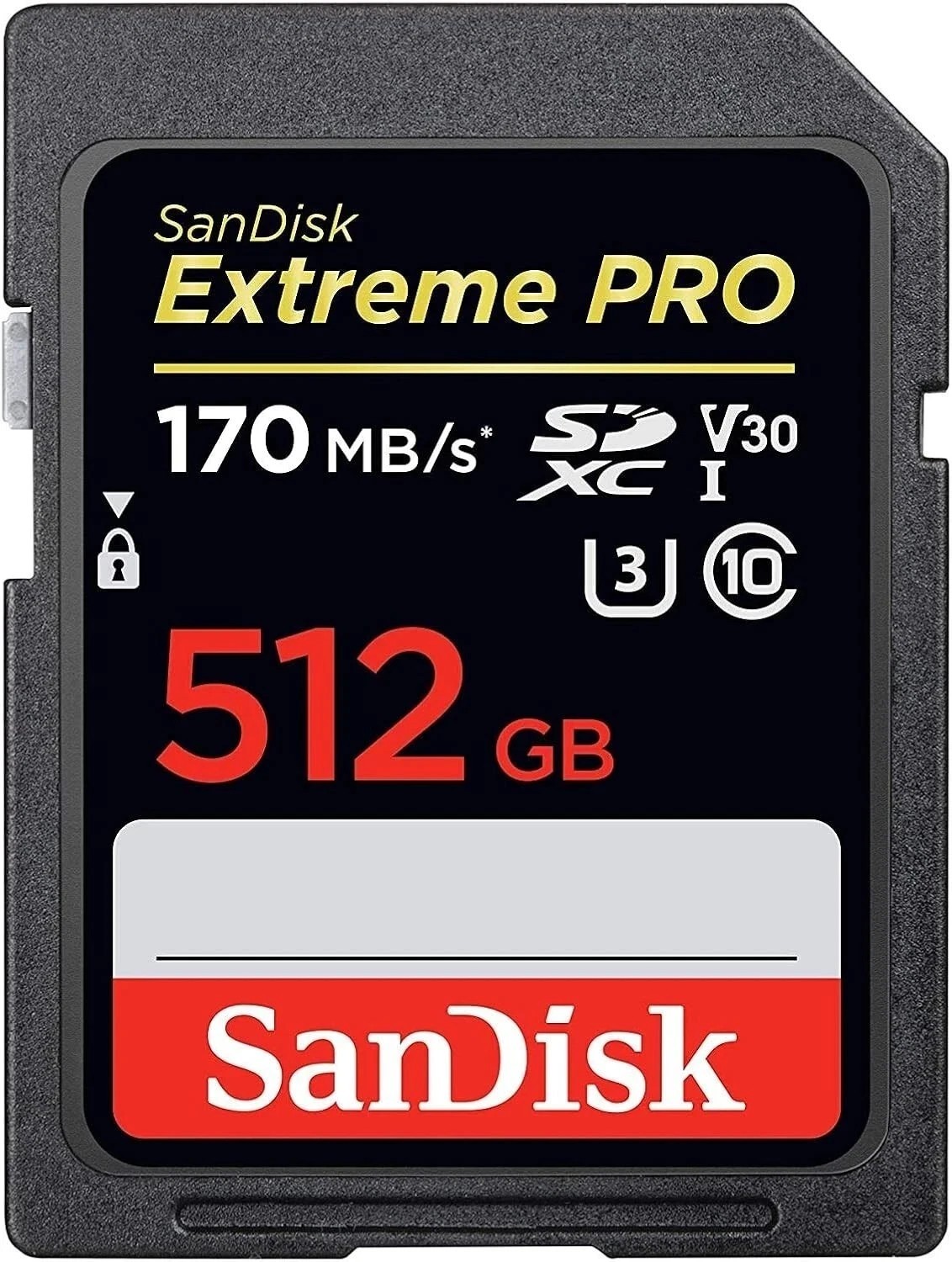 SanDisk Extreme PRO 512GB SDXC Memory Card 170MB/s UHS-I C10 4K Camera Fast