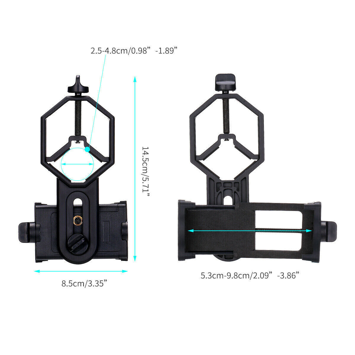 Universal Telescope Cell Phone Mount Adapter for Monocular Spotting Scope NEW