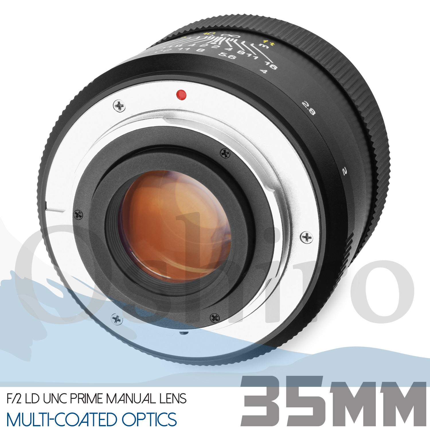 Oshiro 35mm Prime Lens for Canon EF EOS 80D 77D 7D 6D 5D T7i T7s T6s T6i T6 SL2