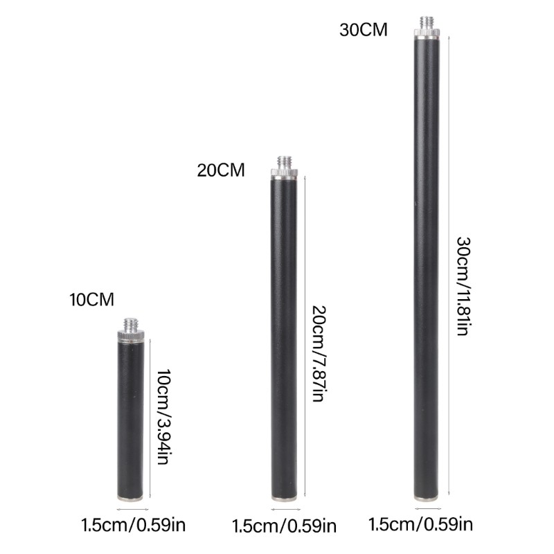 MultiPurpose Threaded Rod for Photo Studio Gear 1/4 Female 3/8 Male Connection
