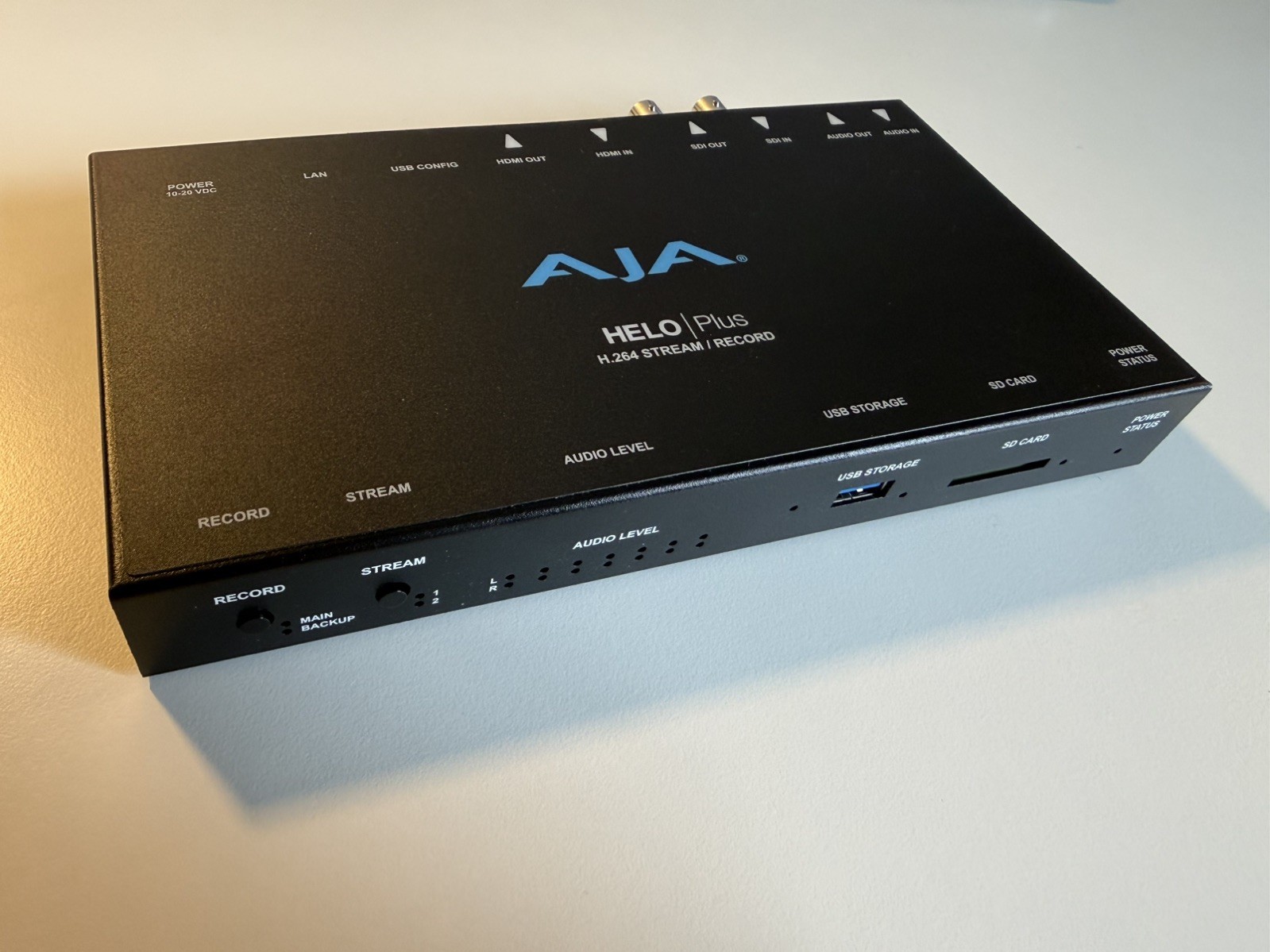 AJA Helo Plus h.264 stream/record