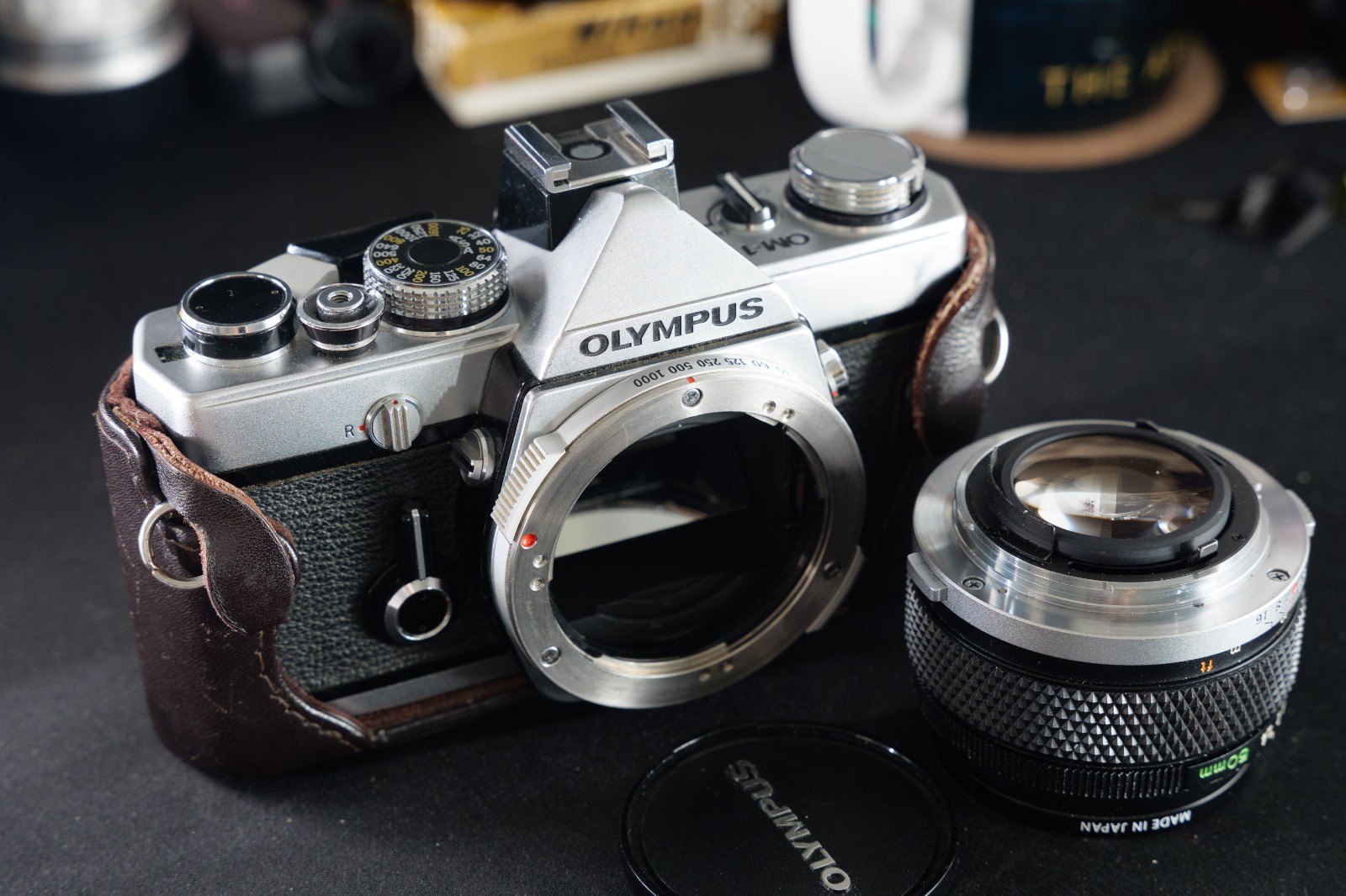 Olympus OM-1 35mm SLR Film Camera w/ 50mm f1.4 silver nose – Film Tested