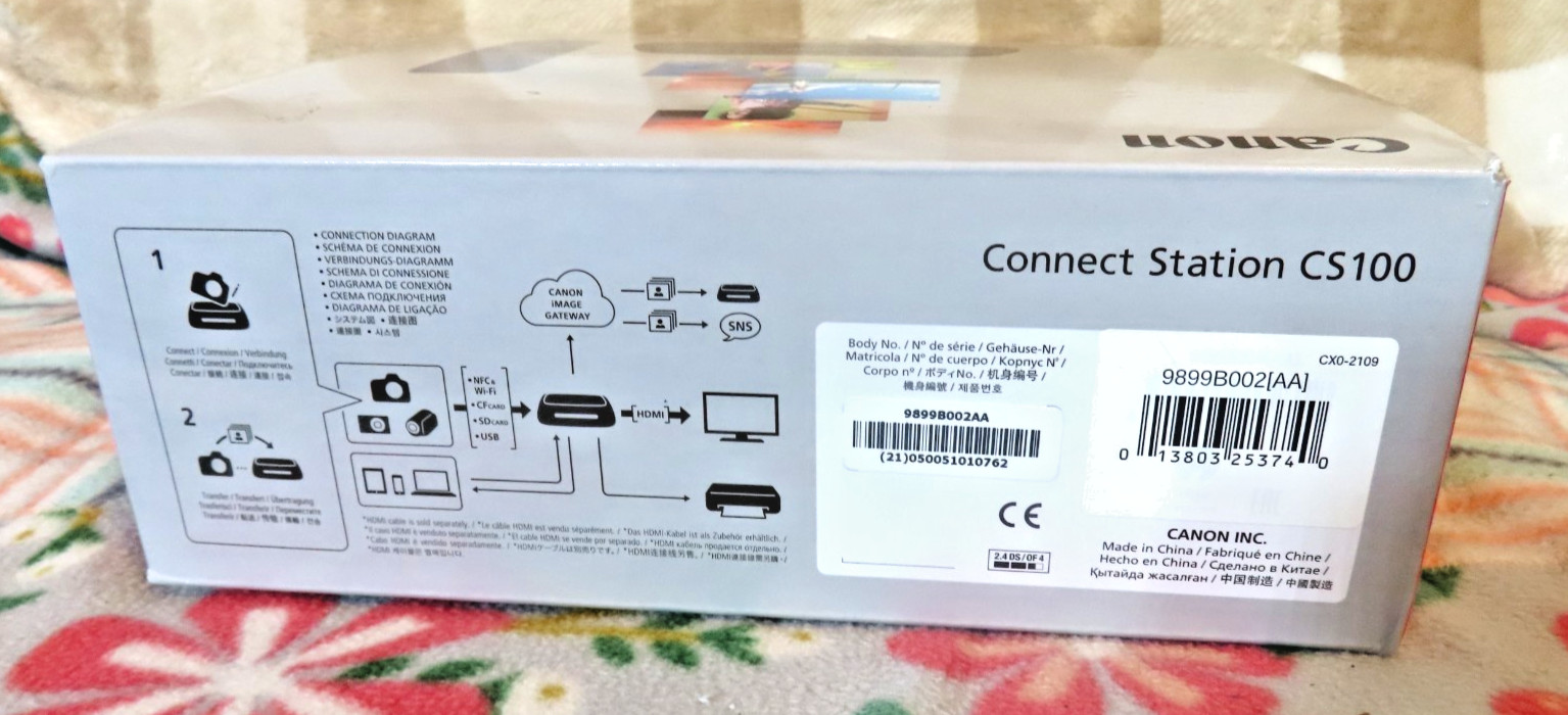 CANON Connect Station CS100 Photo Video Hub 1TB Storage Open Box