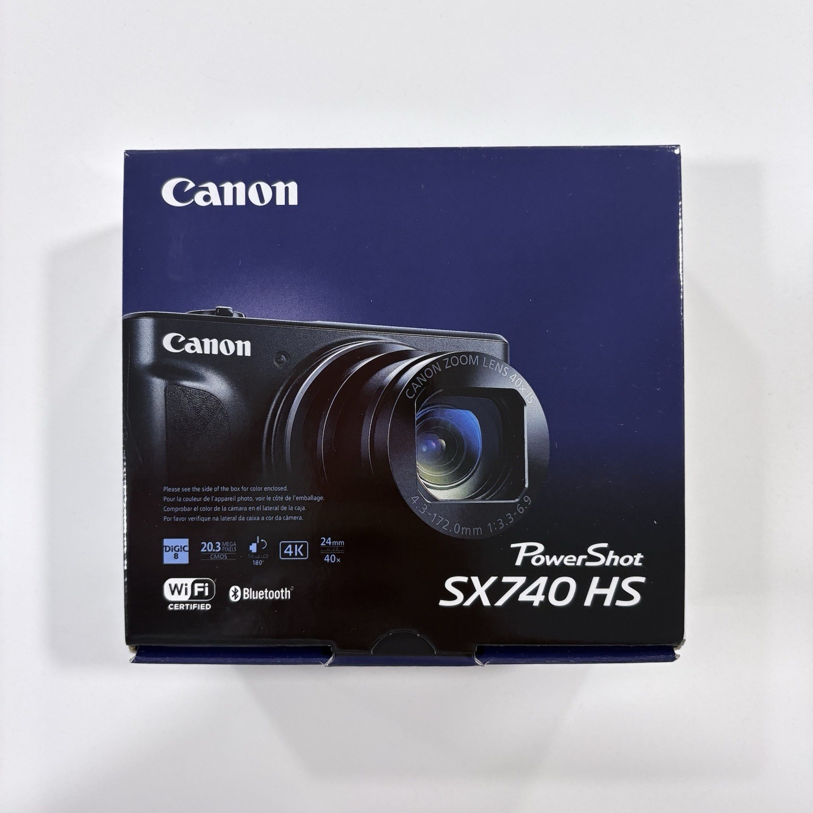 Canon PowerShot SX740 HS 20.3MP 4K Digital Camera 40x Optical Zoom Wi-Fi Black