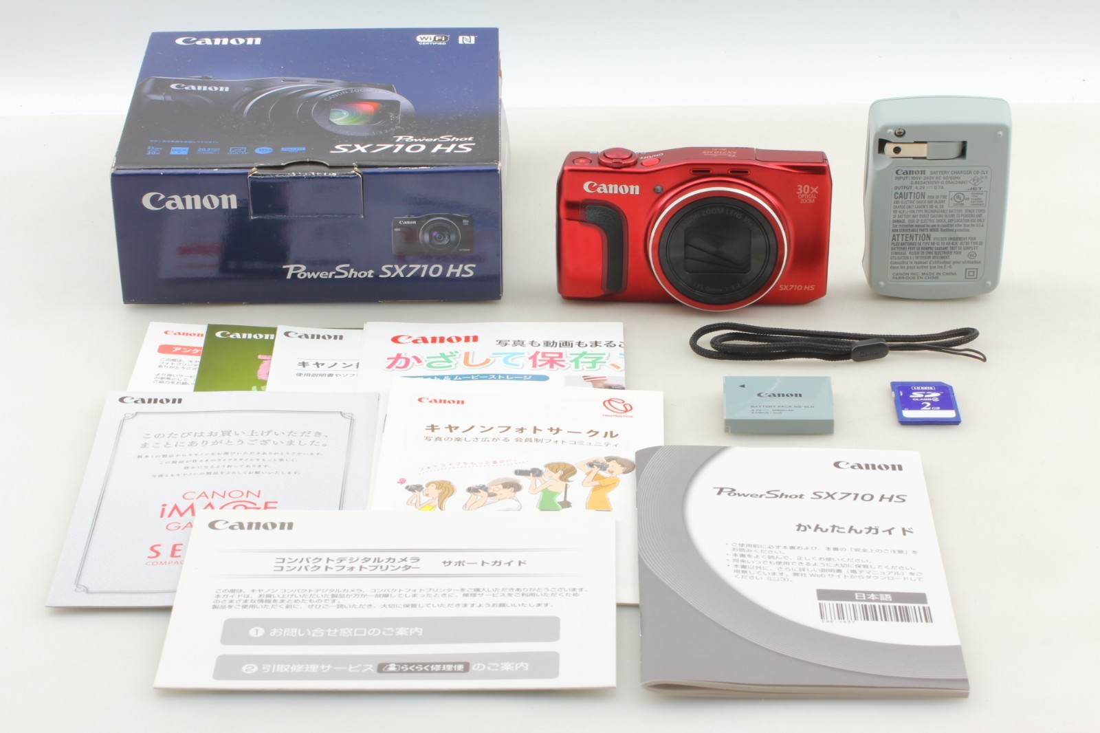 [MINT in Box] Canon PowerShot SX710 HS Red 20.3MP Digital Camera Zoom From JAPAN