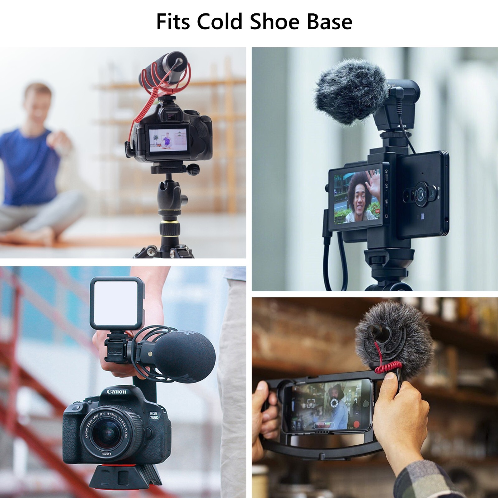 2Pcs Mini Ball Head 1/4″ Screw Mount Bracket Holder 360° Swivel Camera Tripod