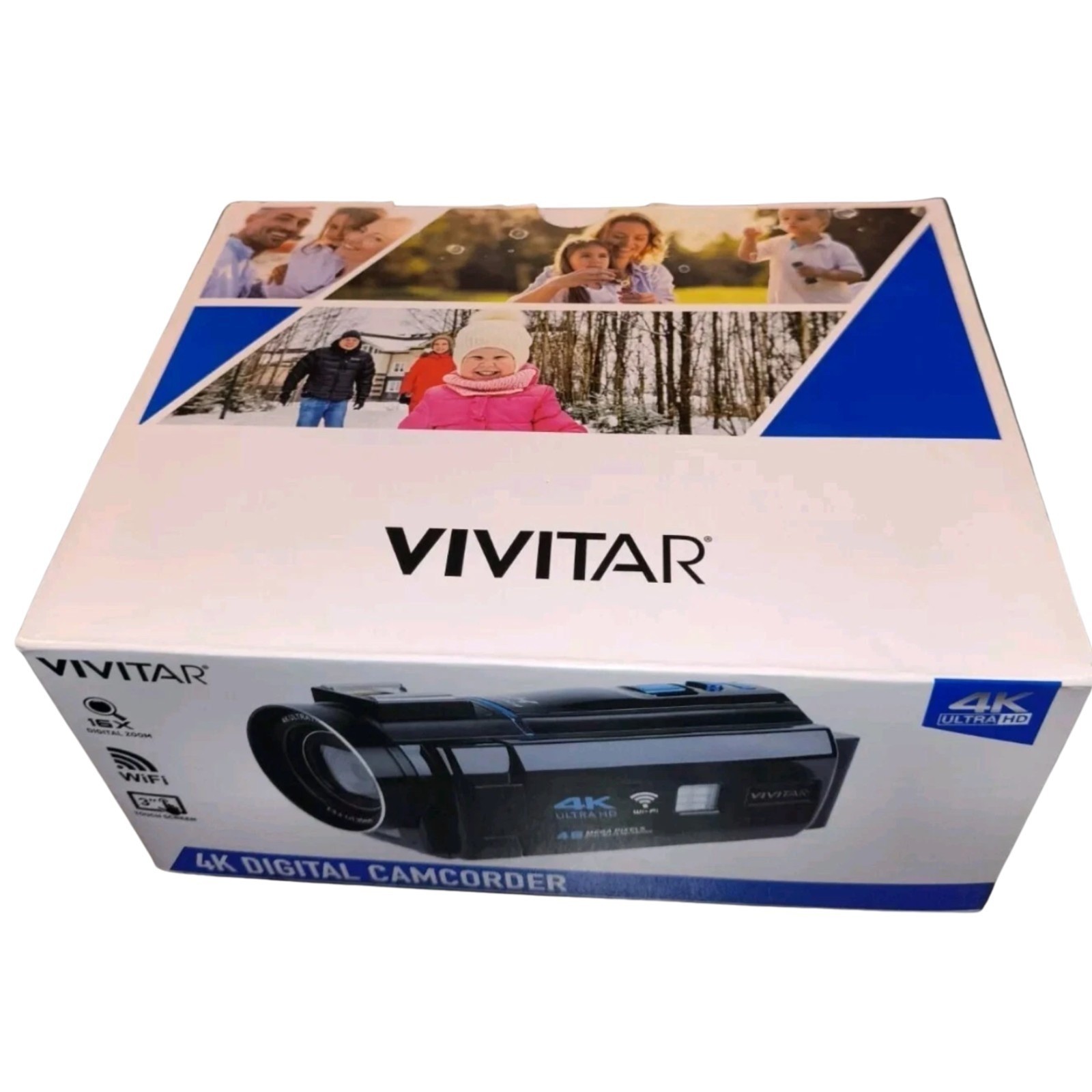 Vivitar 4K Ultra HD Digital Camcorder WiFi Touch Screen 48MP 16x Zoom 3″