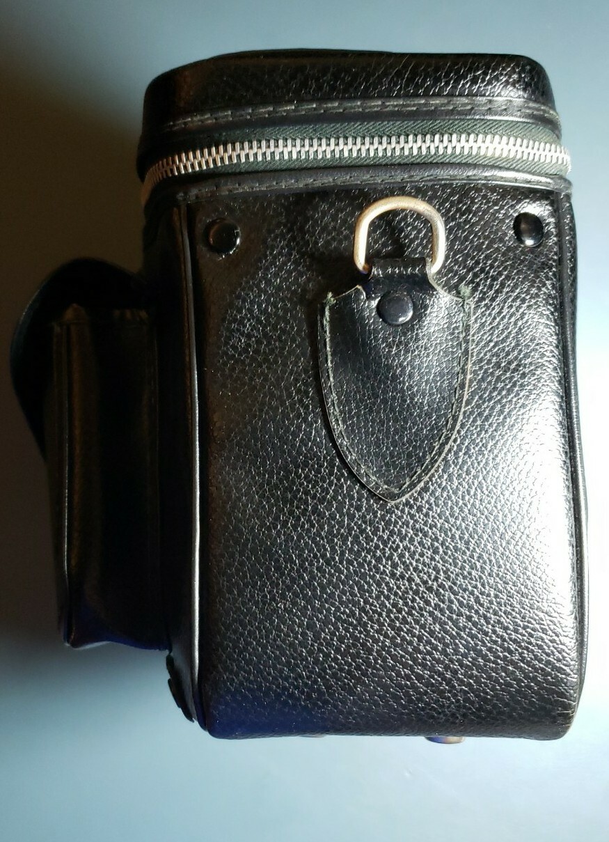Ship in 24 Hours! Rare! Vintage Black Leather Camera Case Made in Japan