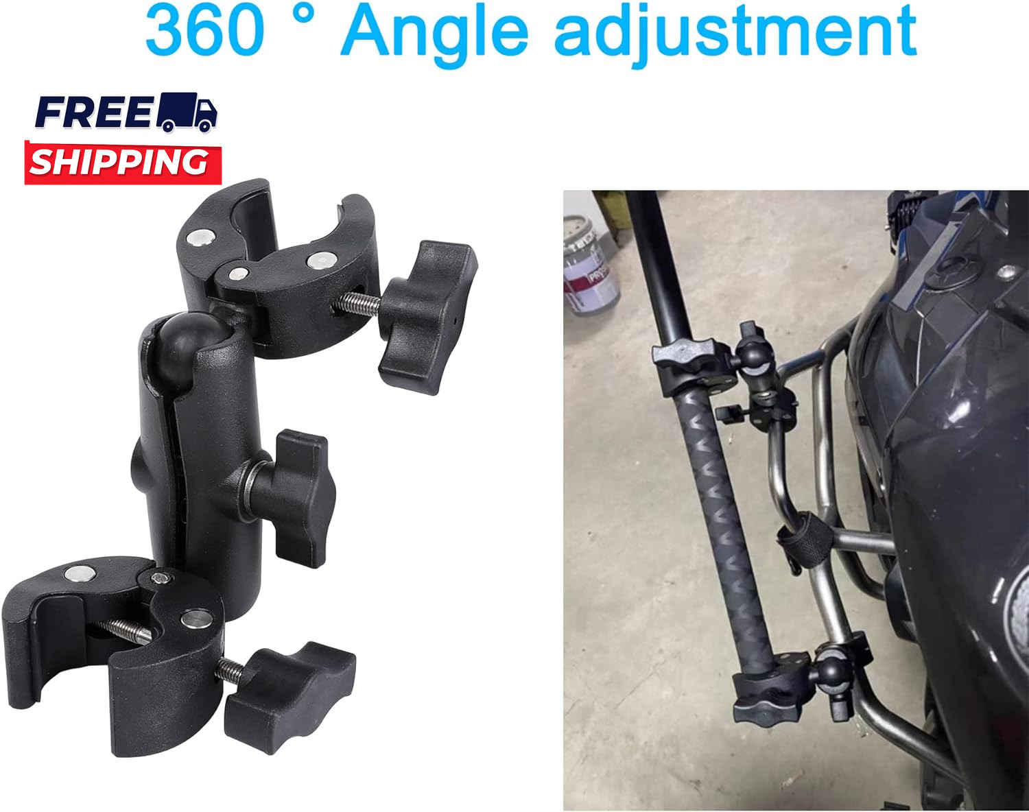 Motorcycle Mount Kit for Insta360 One X5 X4 X3 X2 RS DJI OSMO 360 Gopro MAX 2